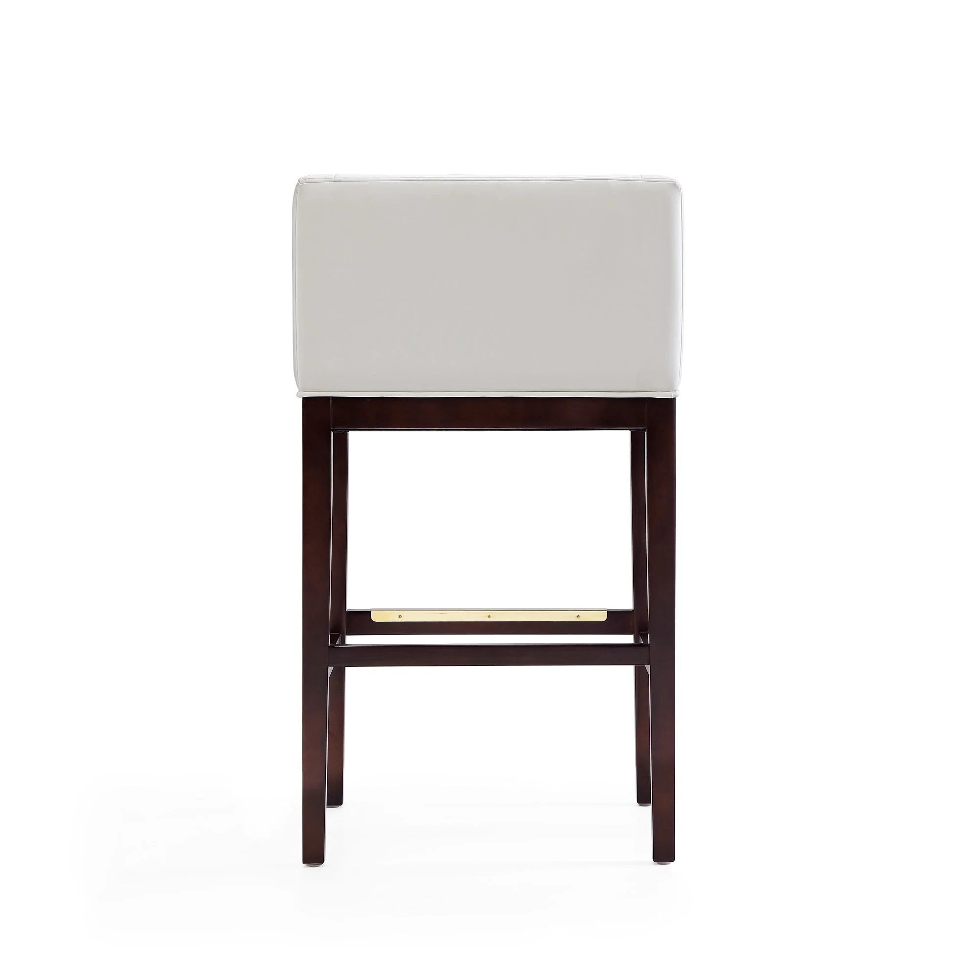 Kingsley Barstool in Ivory and Dark Walnut - Image 6
