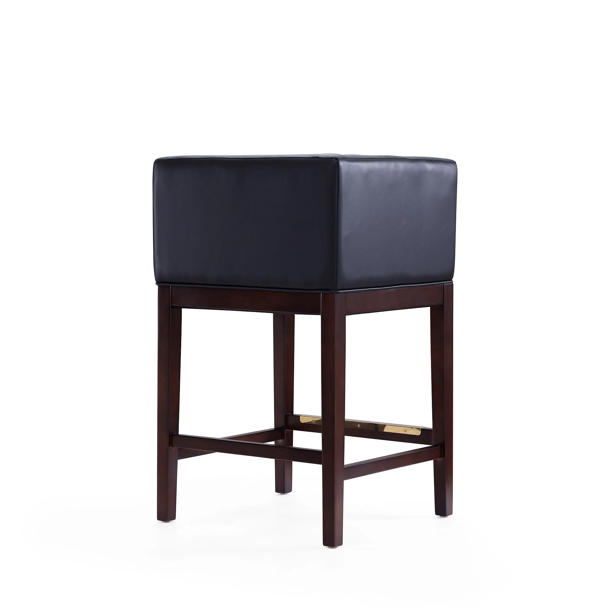 Kingsley Counter Stool in Black and Dark Walnut (set of 3) - Image 8