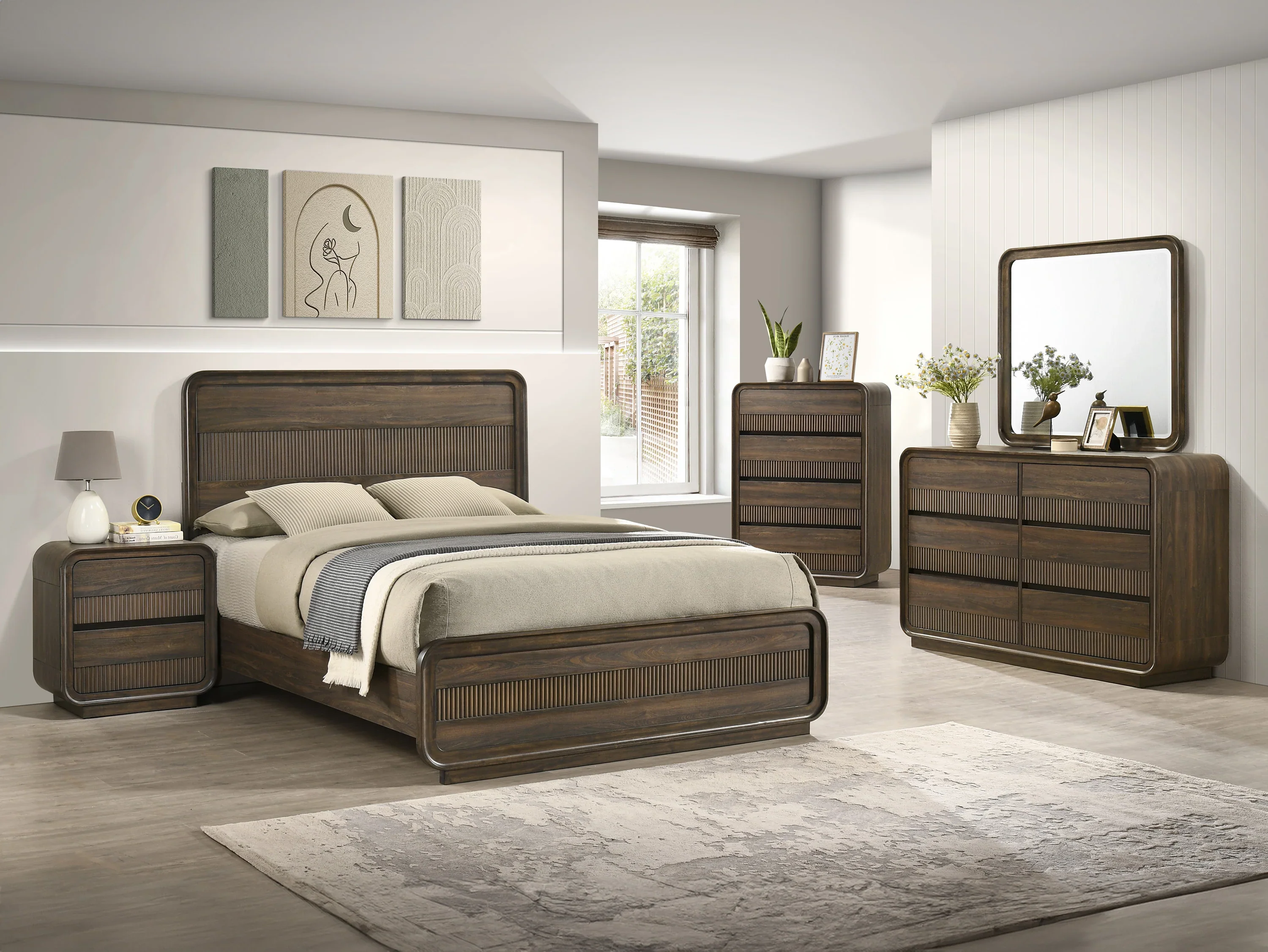 Kinkaid Warm Wood Nightstand - Image 4