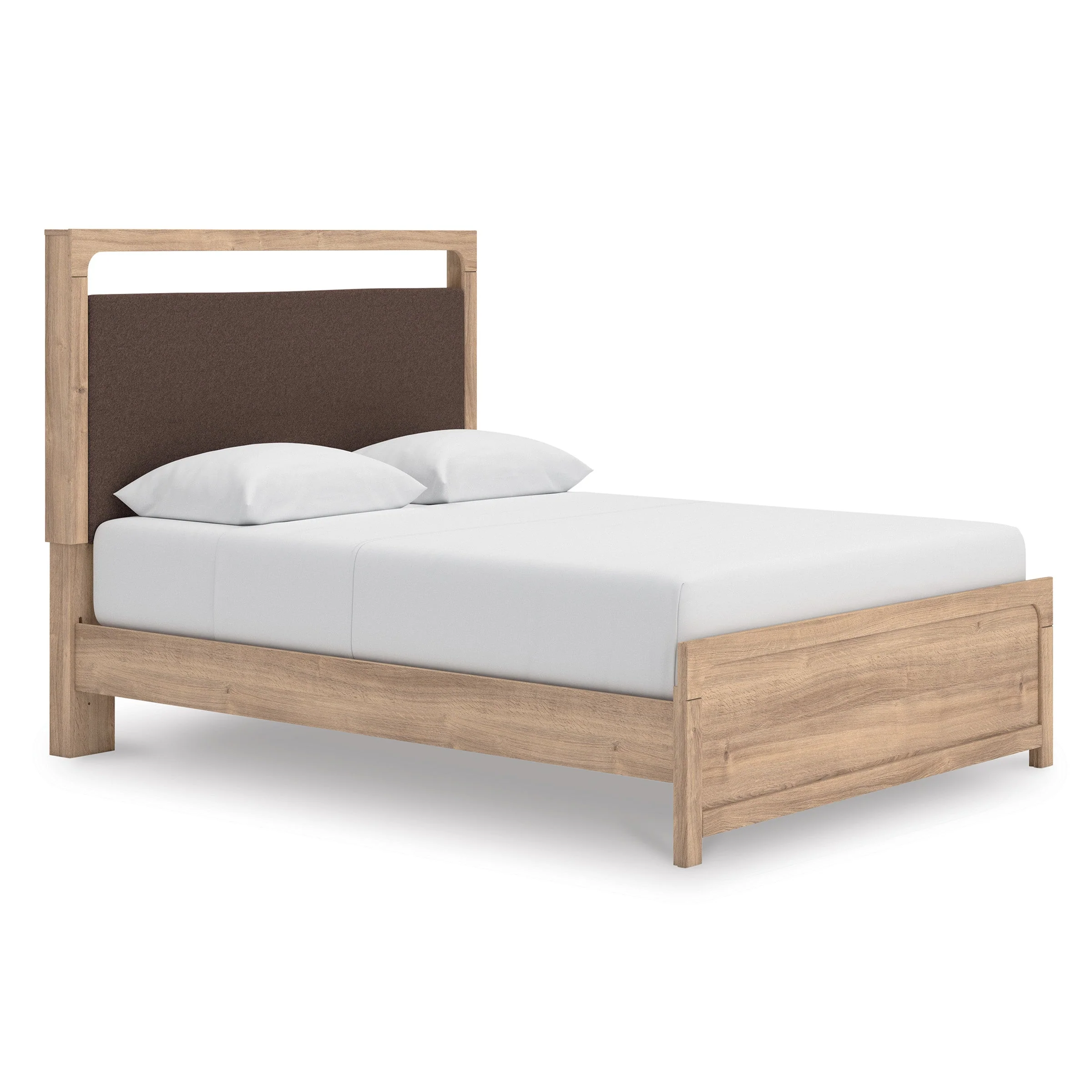 Kinlanni Tan Upholstered Platform Bedroom Set - Image 6