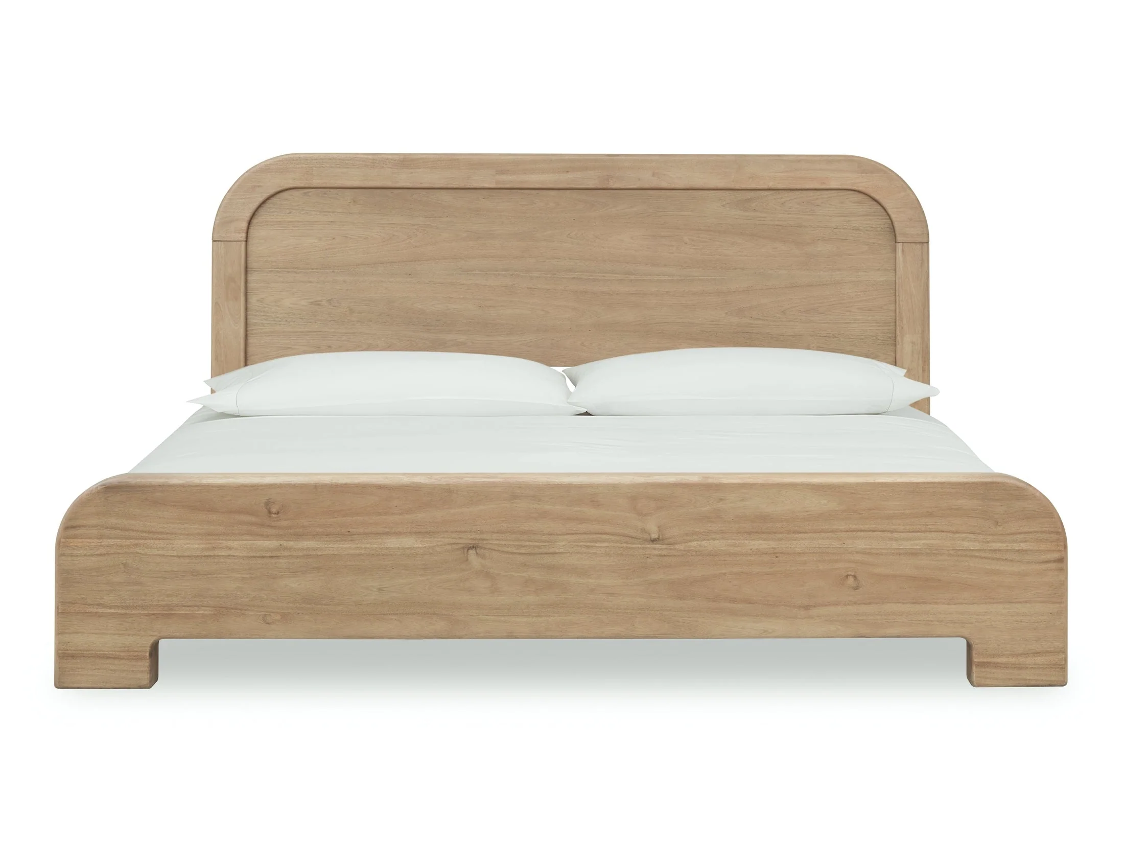Kione Acacia Wood California King Platform Bed in Lioness