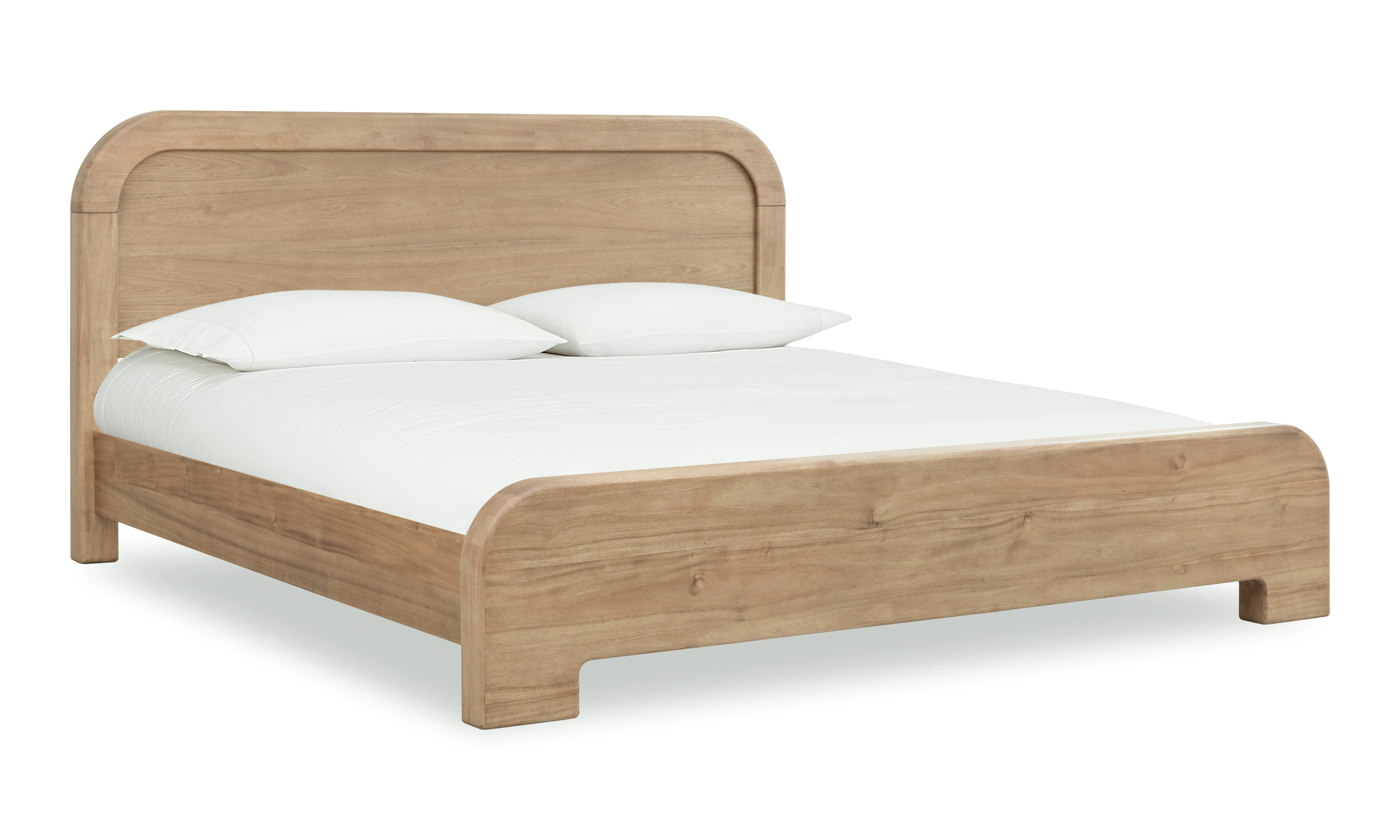 Kione Acacia Wood Eastern King Platform Bed in Lioness - Image 2