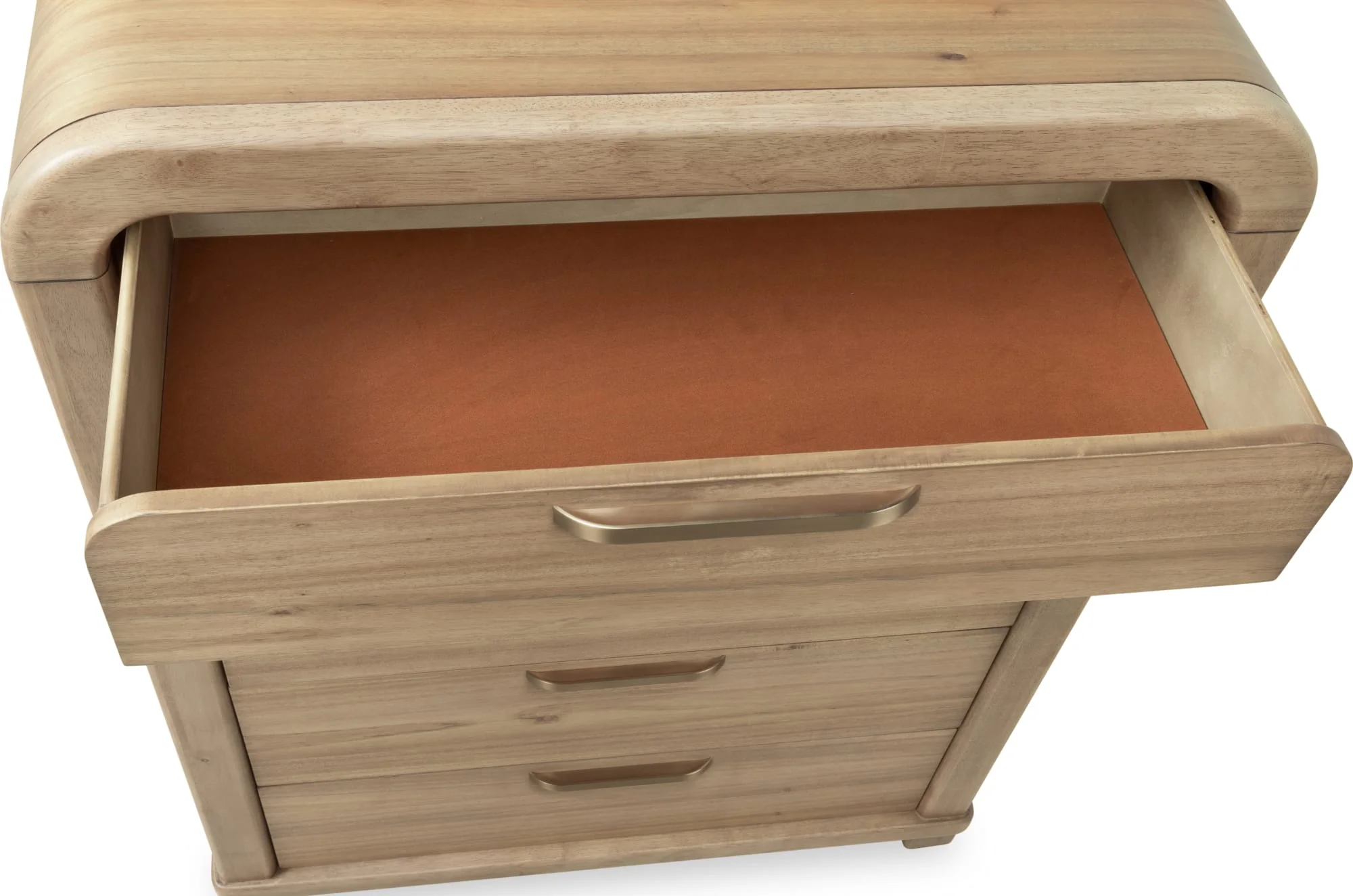 Kione Lioness Five Drawer Acacia Wood Chest - Image 5