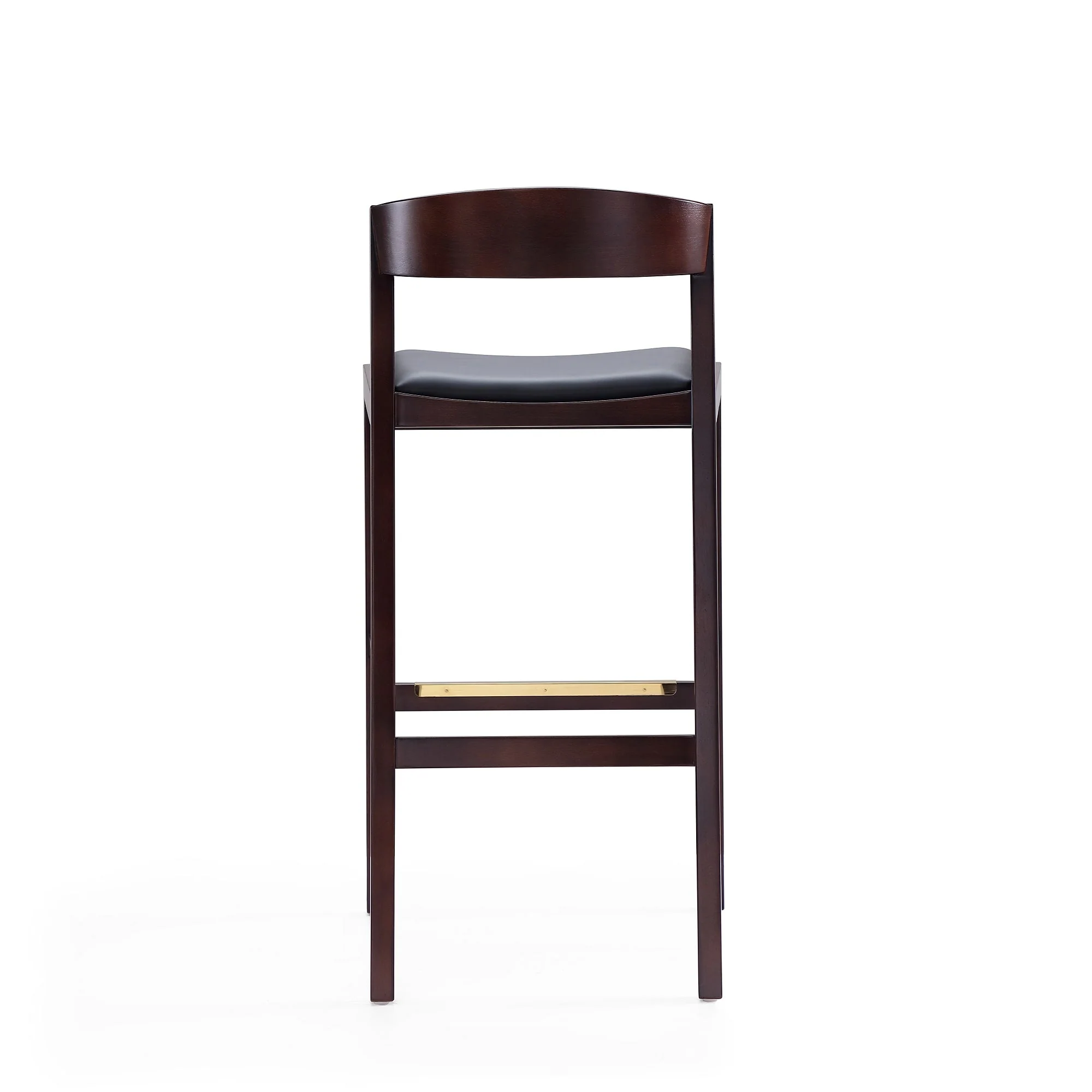 Klismos Barstool in Black and Dark Walnut - Image 6