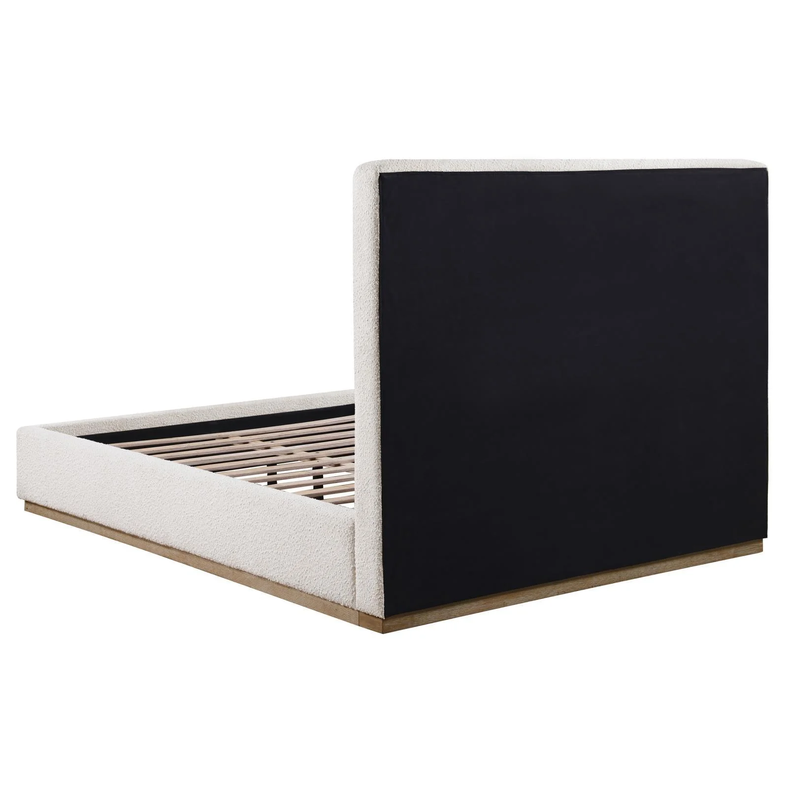 Knox Cream Upholstered Eastern King Platform Bed - Image 4