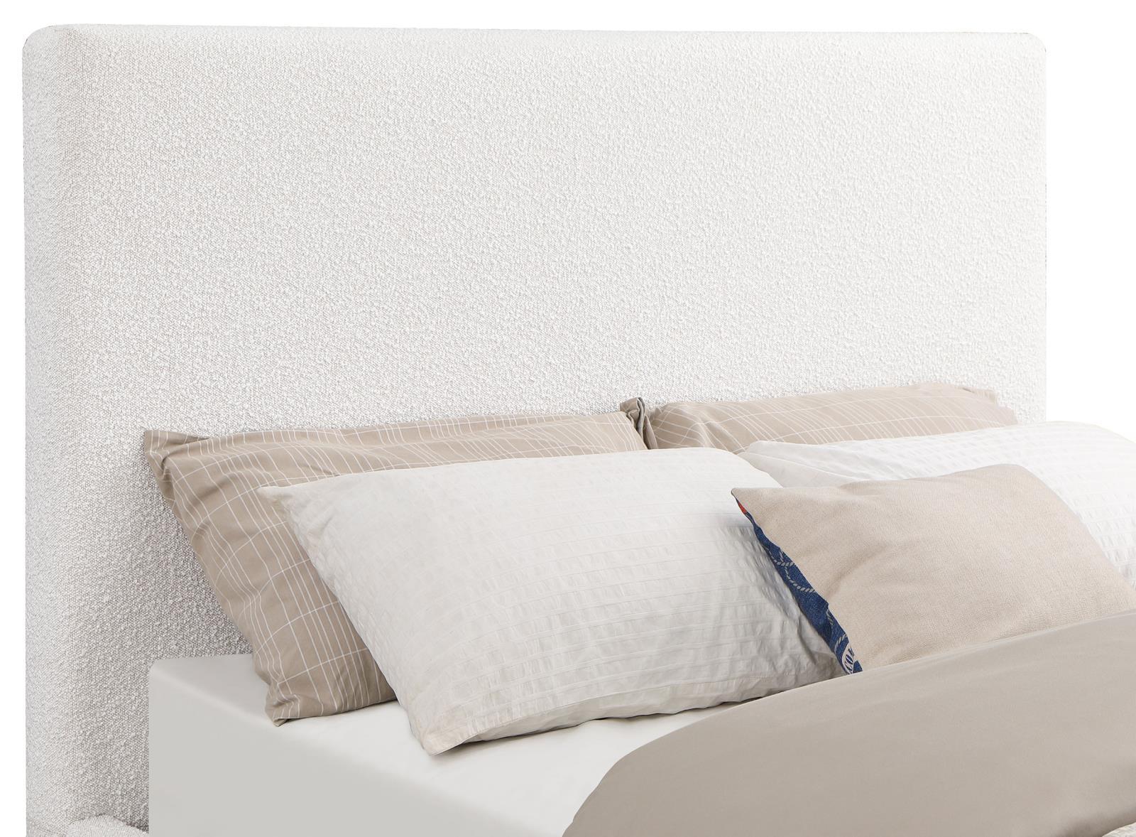 Knox Cream Upholstered Eastern King Platform Bed - Image 5