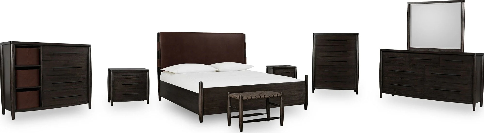 Koko Minx California King Upholstered Panel Bed - Image 10