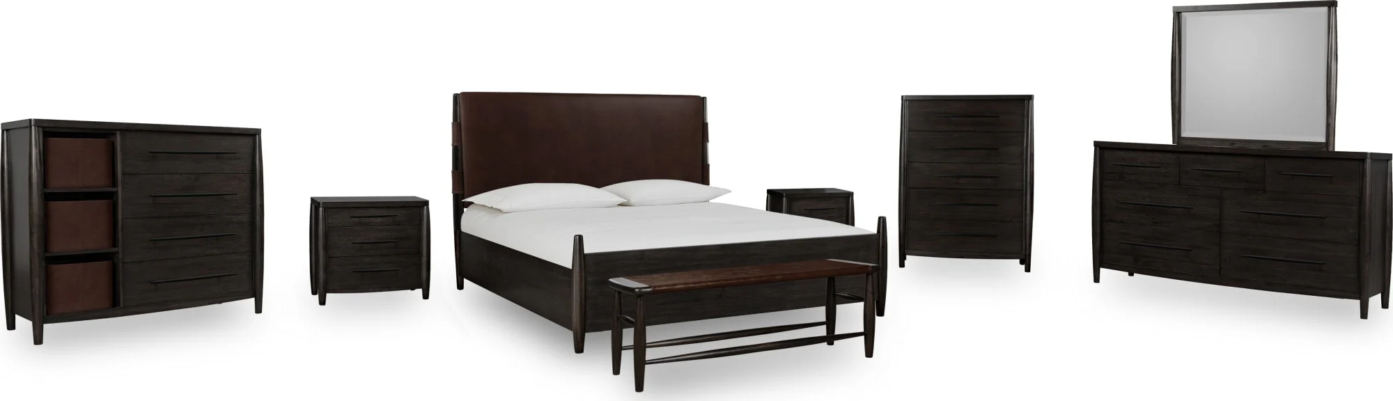 Koko Minx California King Upholstered Panel Bed - Image 11