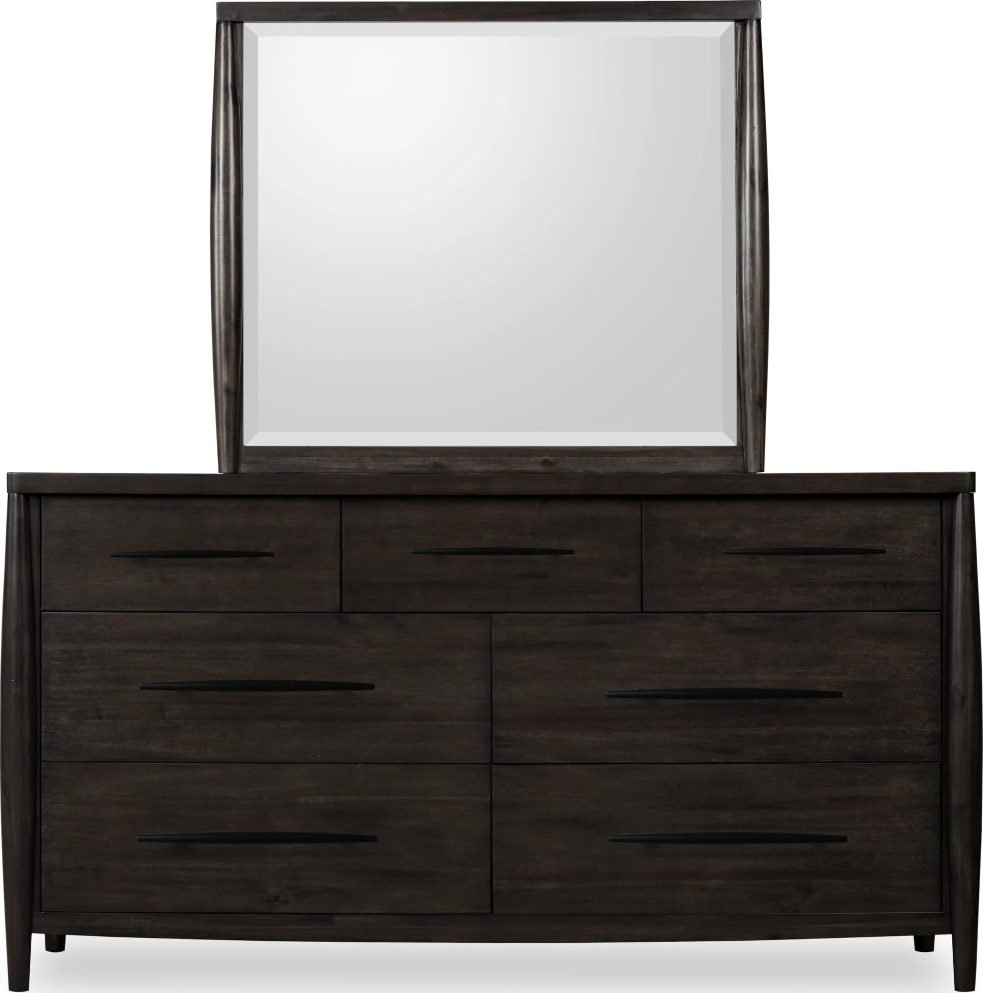 Koko Minx Seven Drawer Acacia Wood Dresser - Image 4