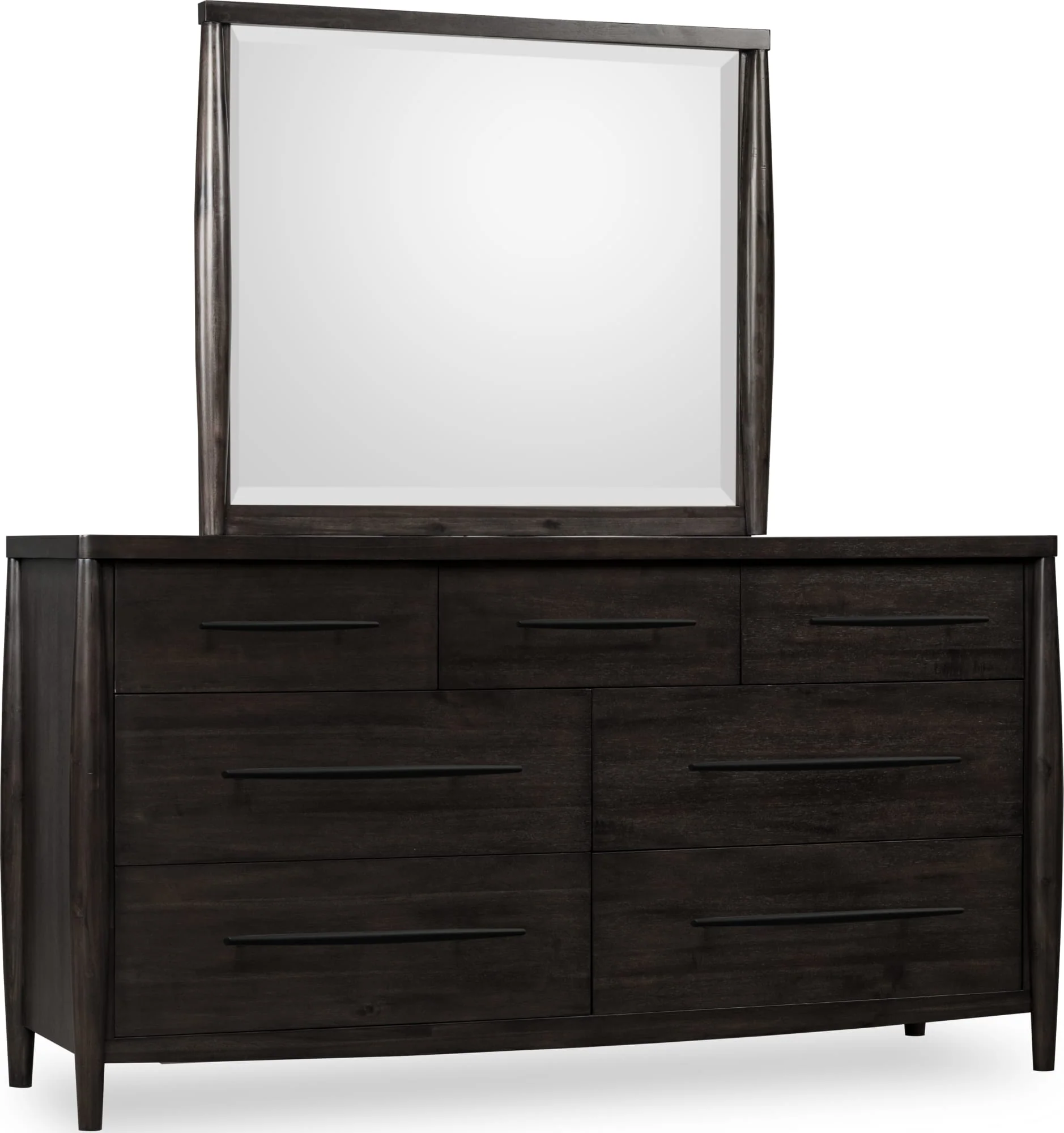 Koko Minx Seven Drawer Acacia Wood Dresser - Image 5