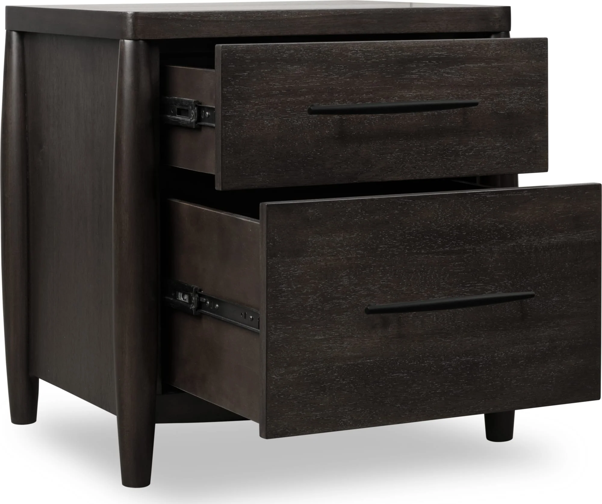 Koko Minx Two Drawer Nightstand with Cord Management - Image 3