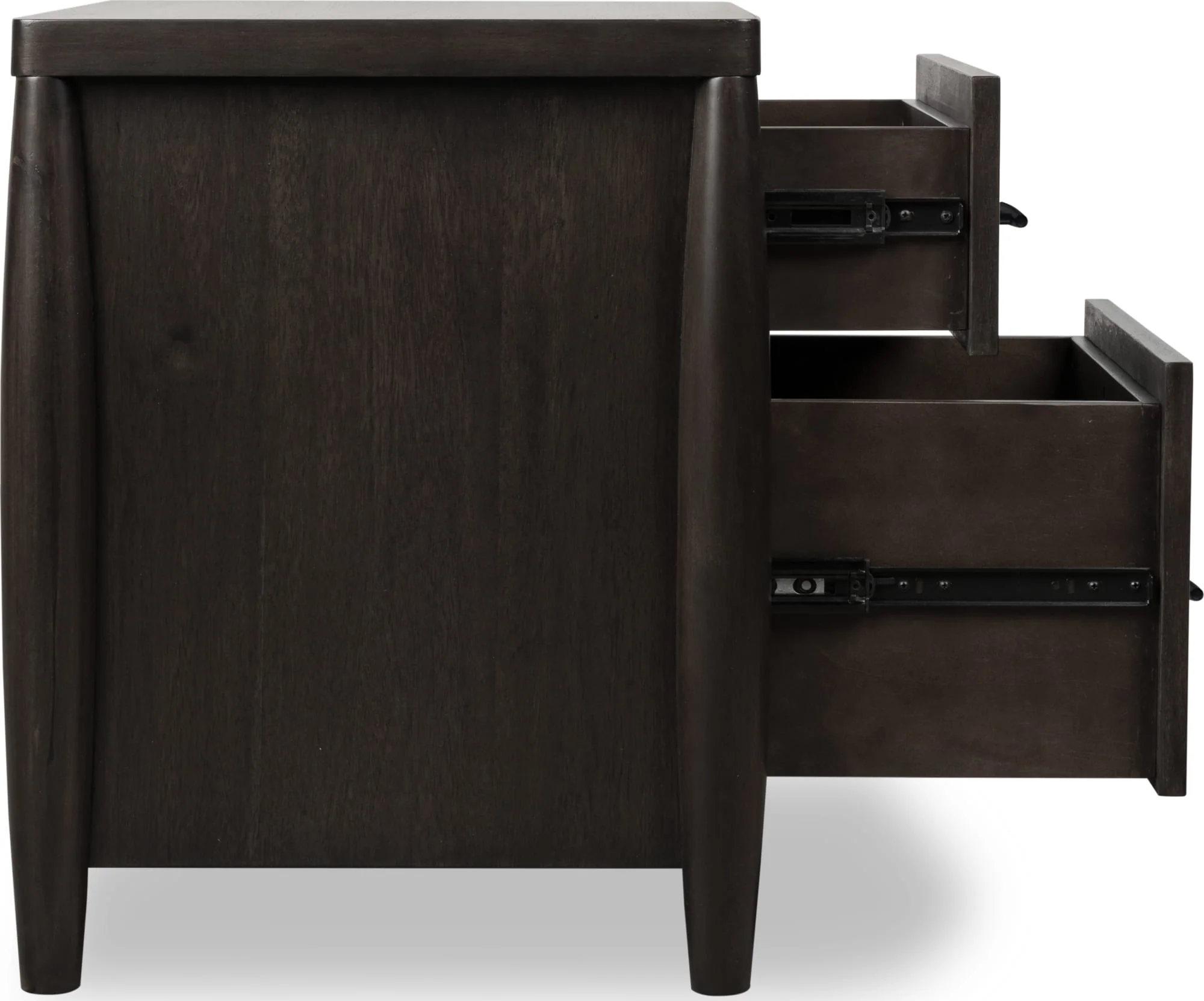 Koko Minx Two Drawer Nightstand with Cord Management - Image 4