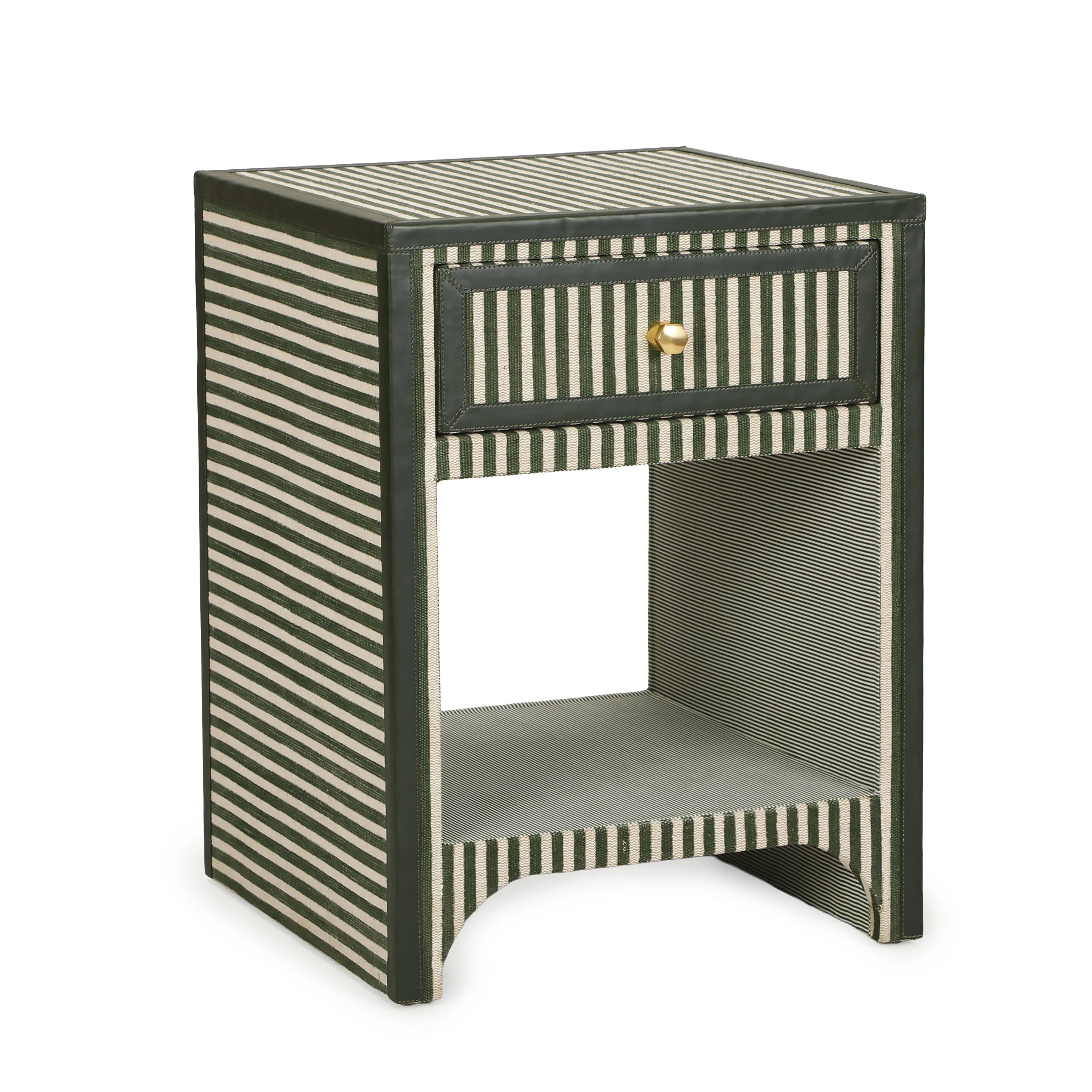 Kora 18" Cotton Jute 1-Drawer Designer Nightstand - Image 6