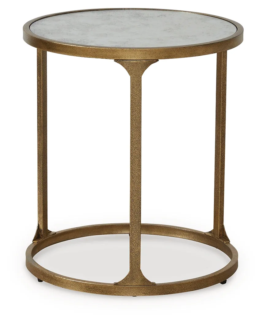 Korajane Antique Gold End Table - Image 4