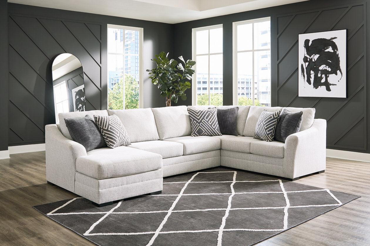 Koralynn Stone 3-Piece Left Arm Facing Chaise Sectional