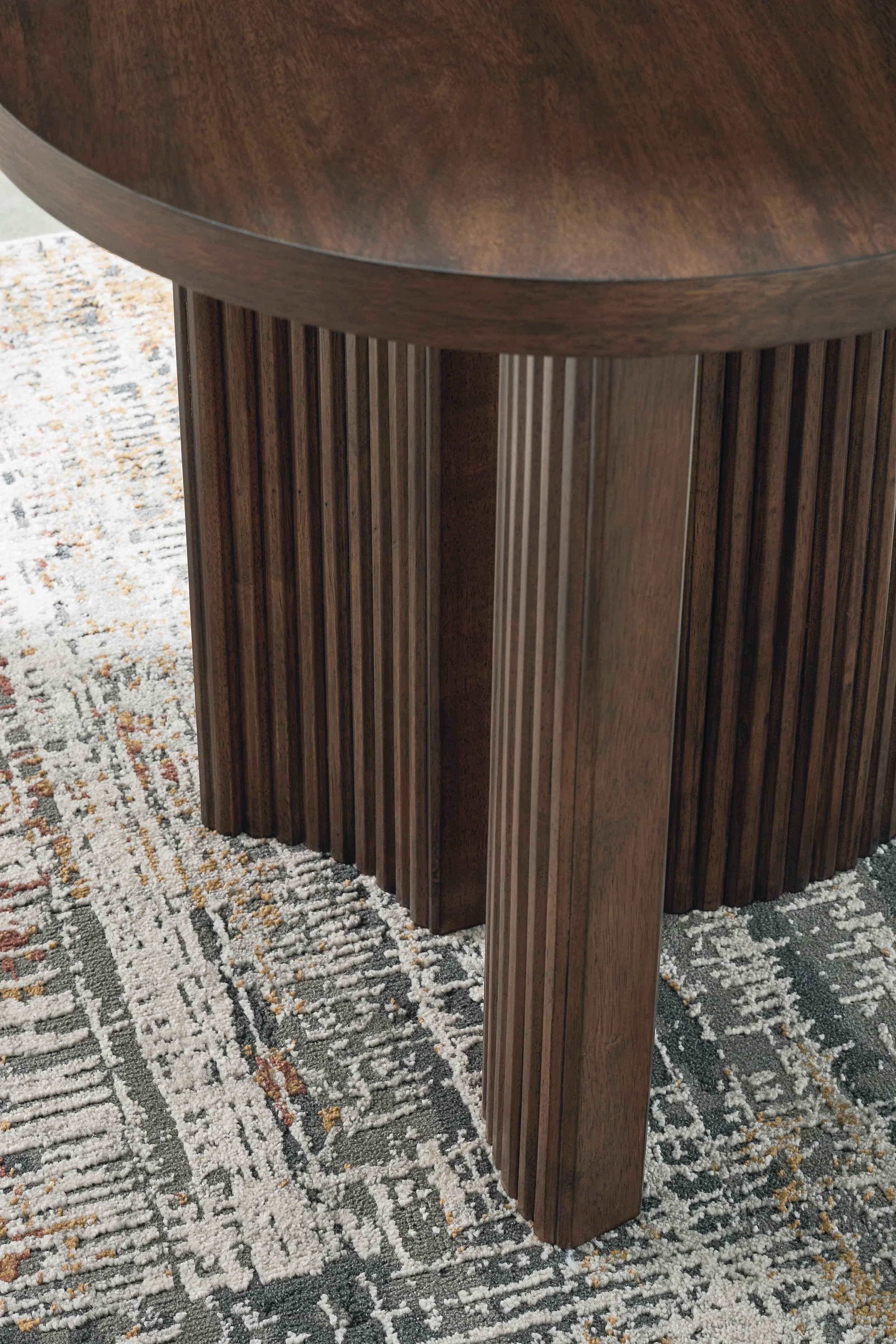 Korestone Dark Brown End Table - Image 5