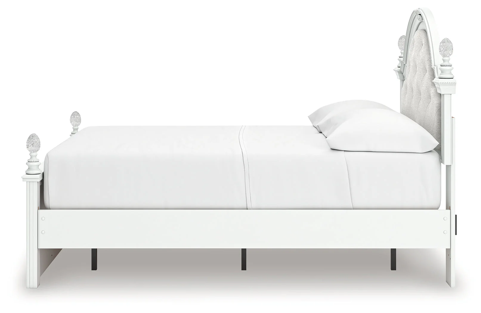 Kozlani White Full Upholstered Panel Storage Bed - Image 9