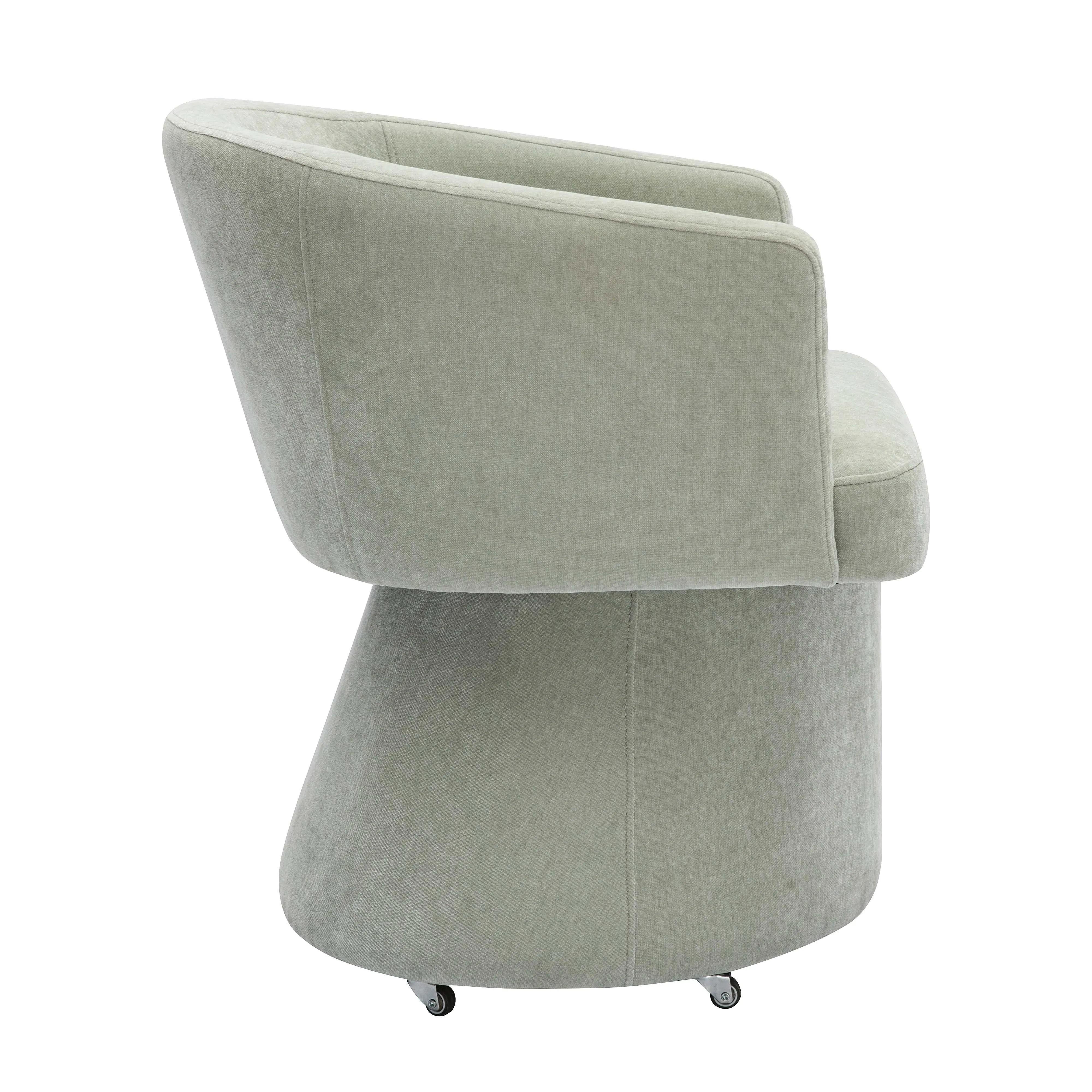 Kristen Upcycled Chenille Rolling Desk Chair - Image 22