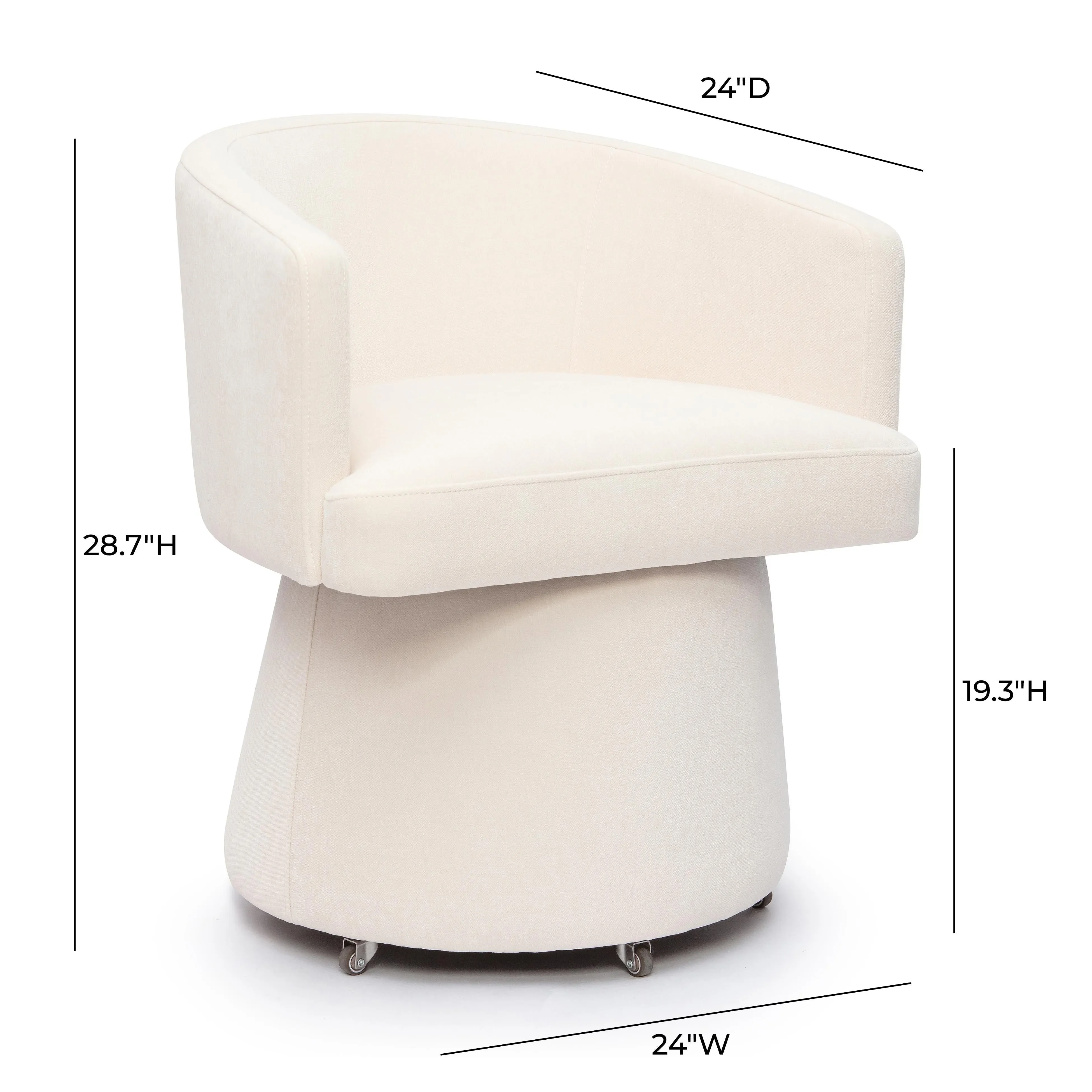 Kristen Upcycled Chenille Rolling Desk Chair - Image 37