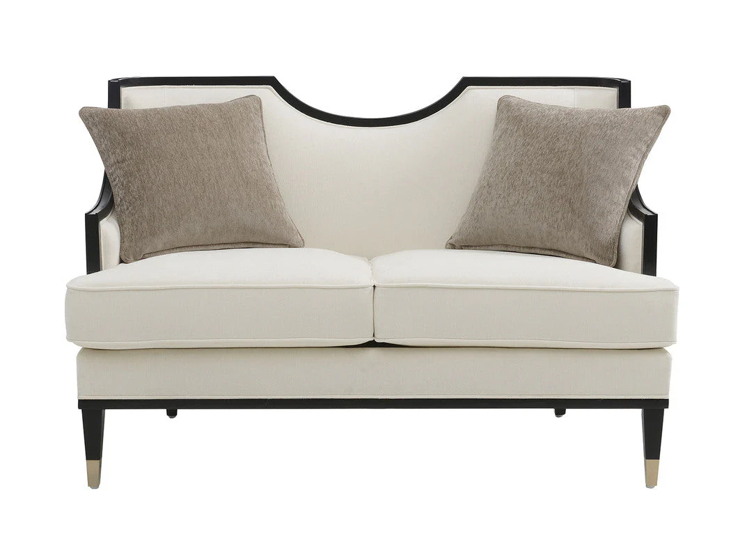 La Salle White Sofa & Loveseat - Image 2