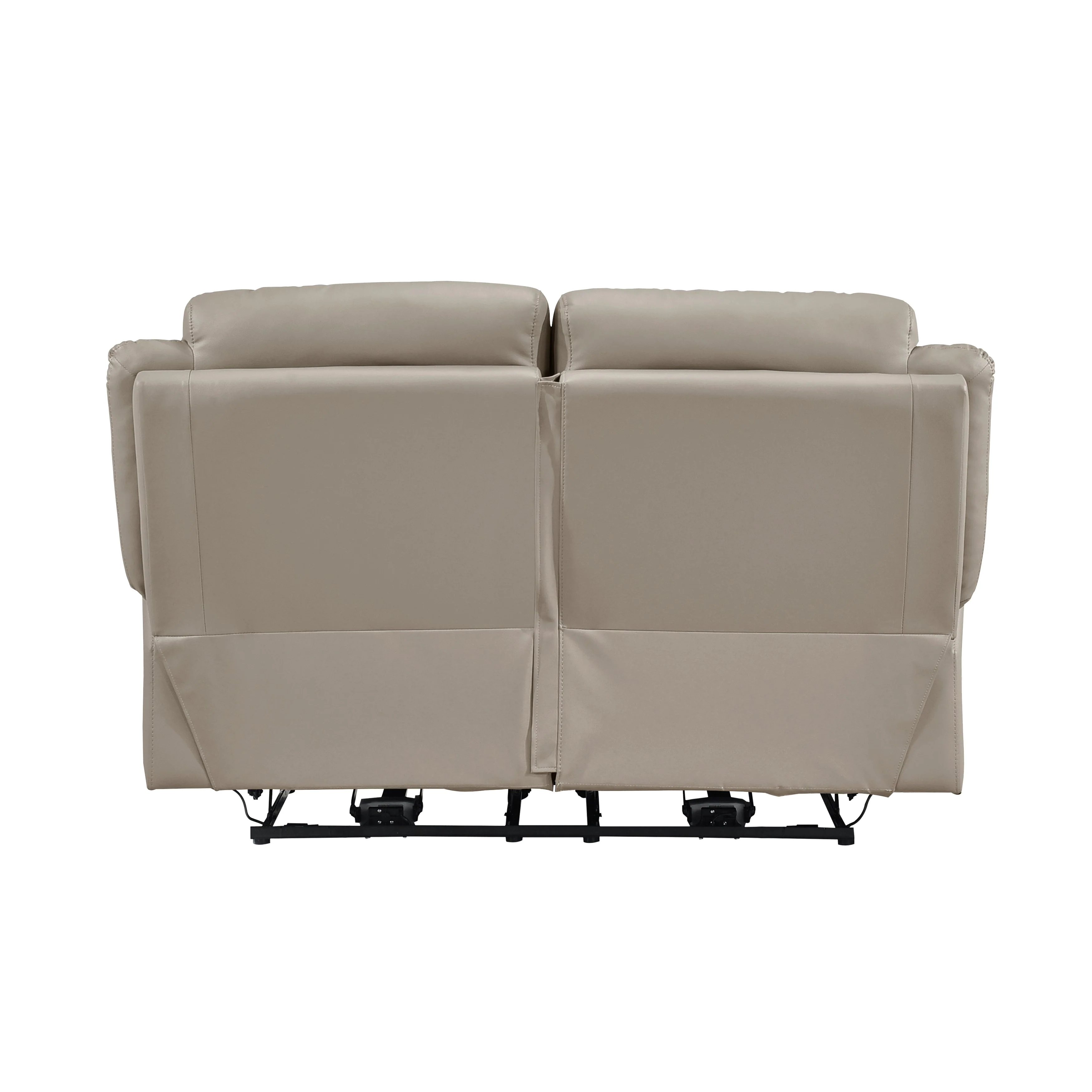 Laconia Latte Leather Power Double Reclining Living Room Set - Image 10