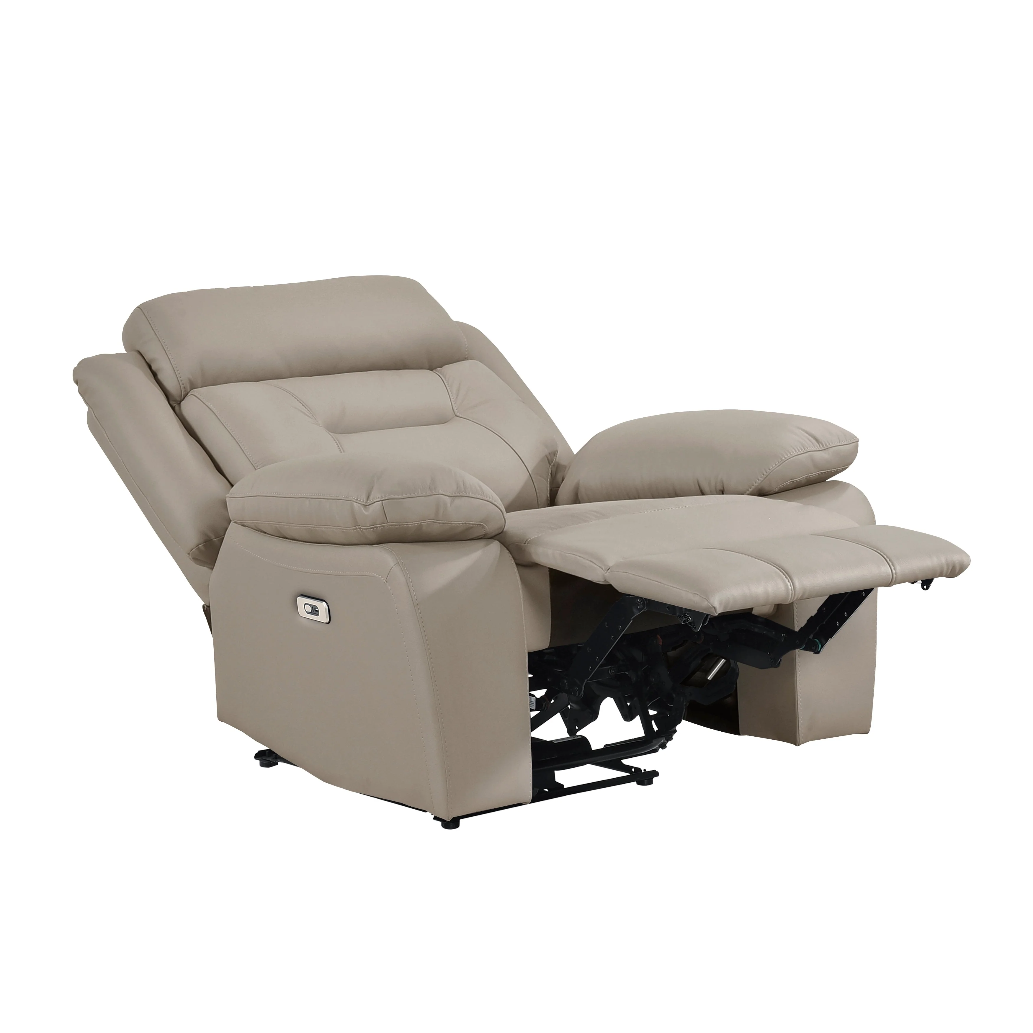 Laconia Latte Leather Power Double Reclining Living Room Set - Image 15