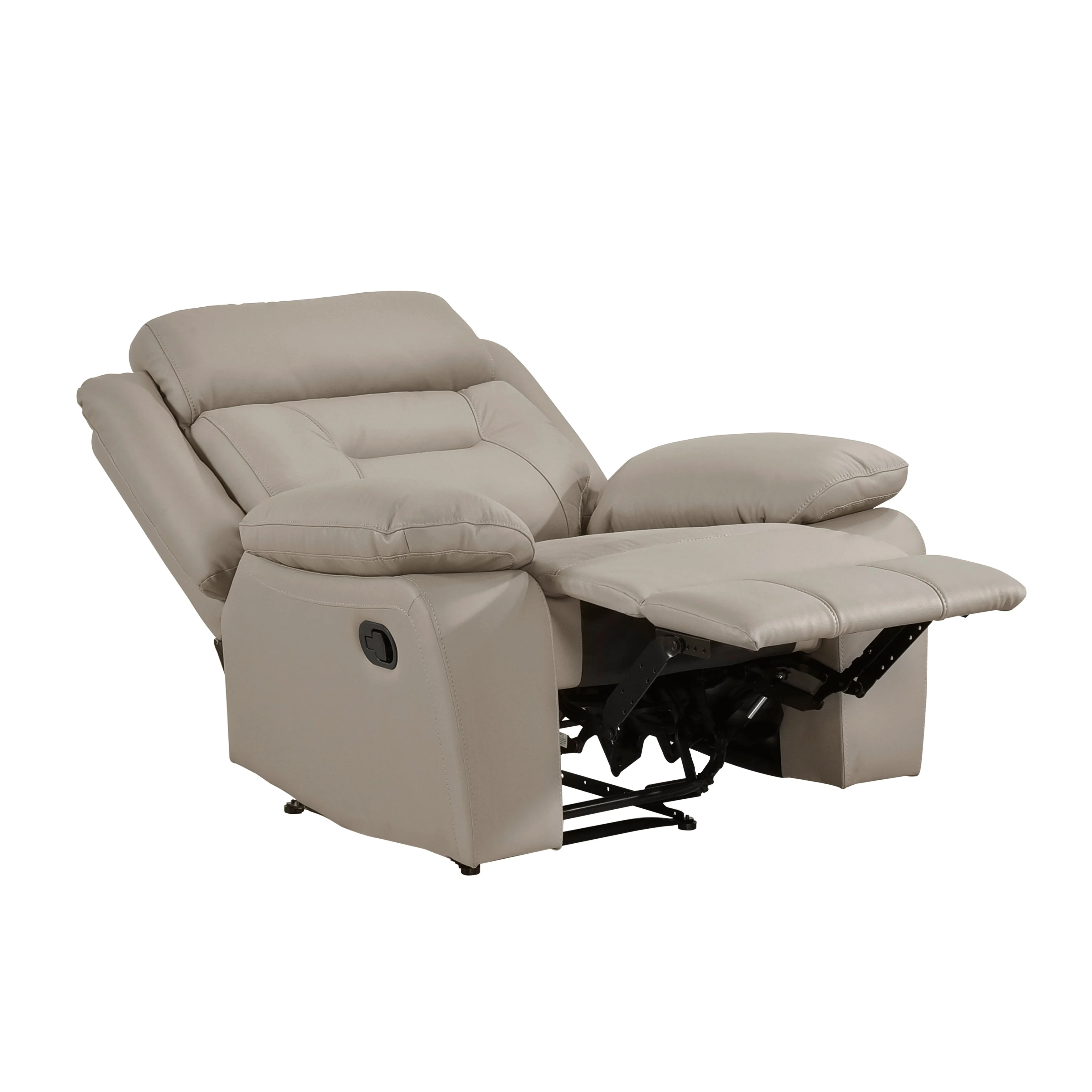 Laconia Latte Leather Reclining Chair - Image 6