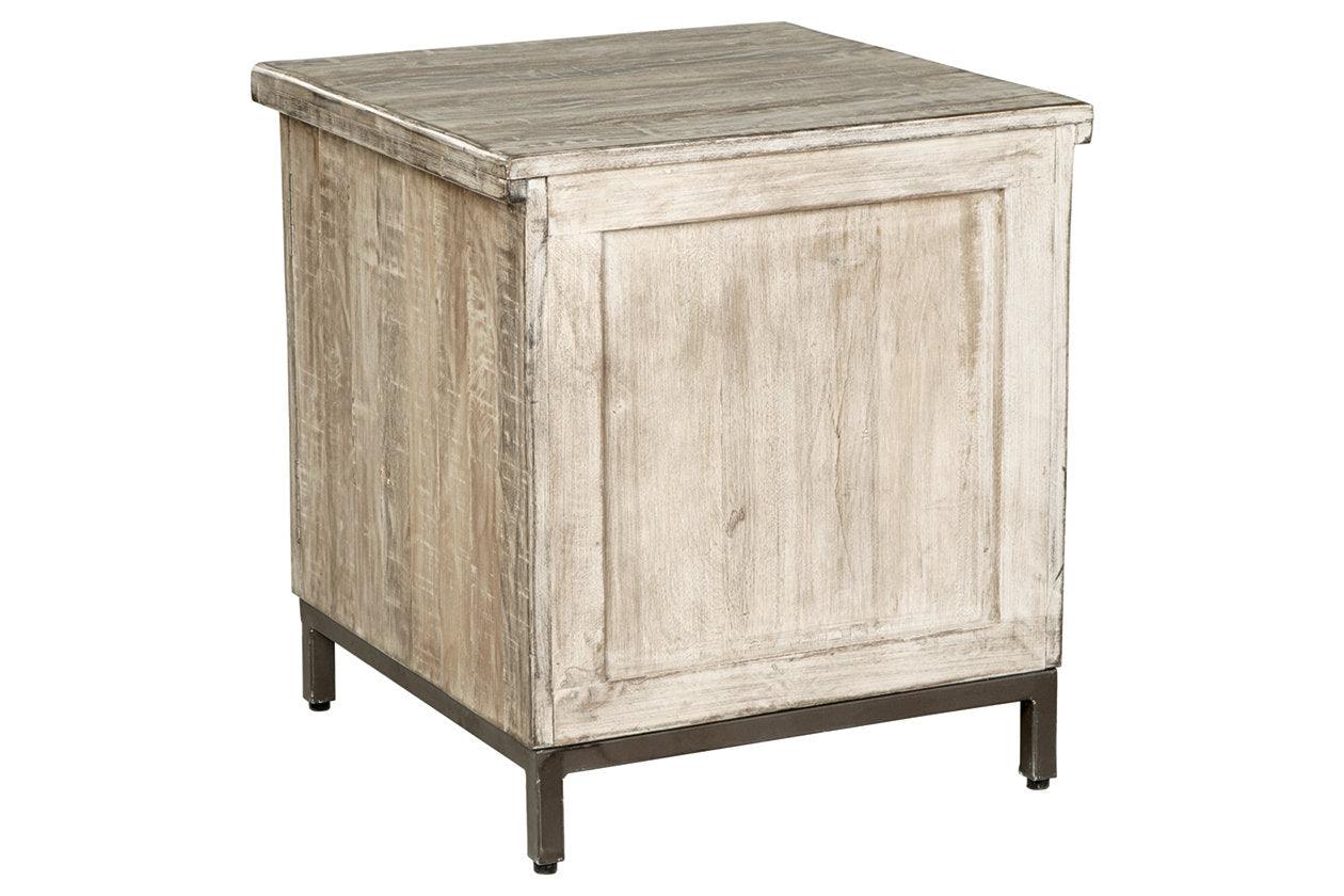 Laddford Whitewash Accent Cabinet - Image 5