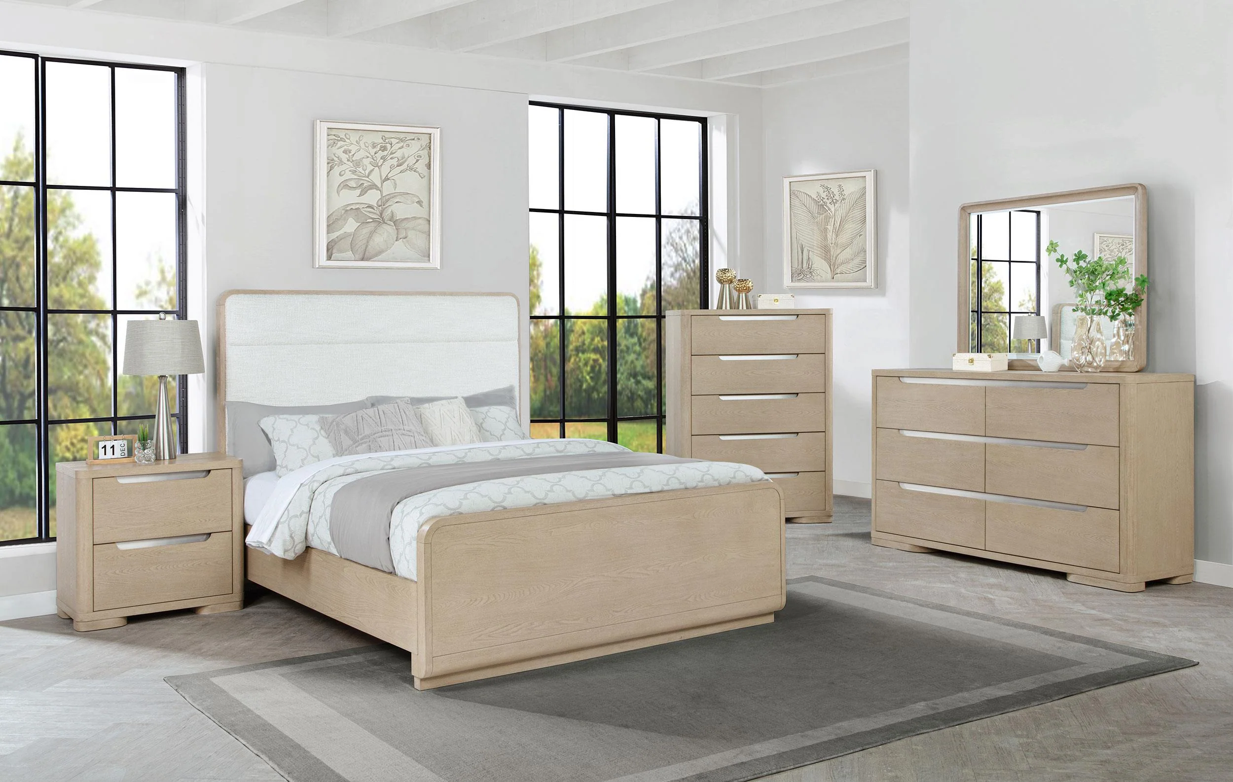 Ladera 56-inch California King Panel Bed Light Elm - Image 6