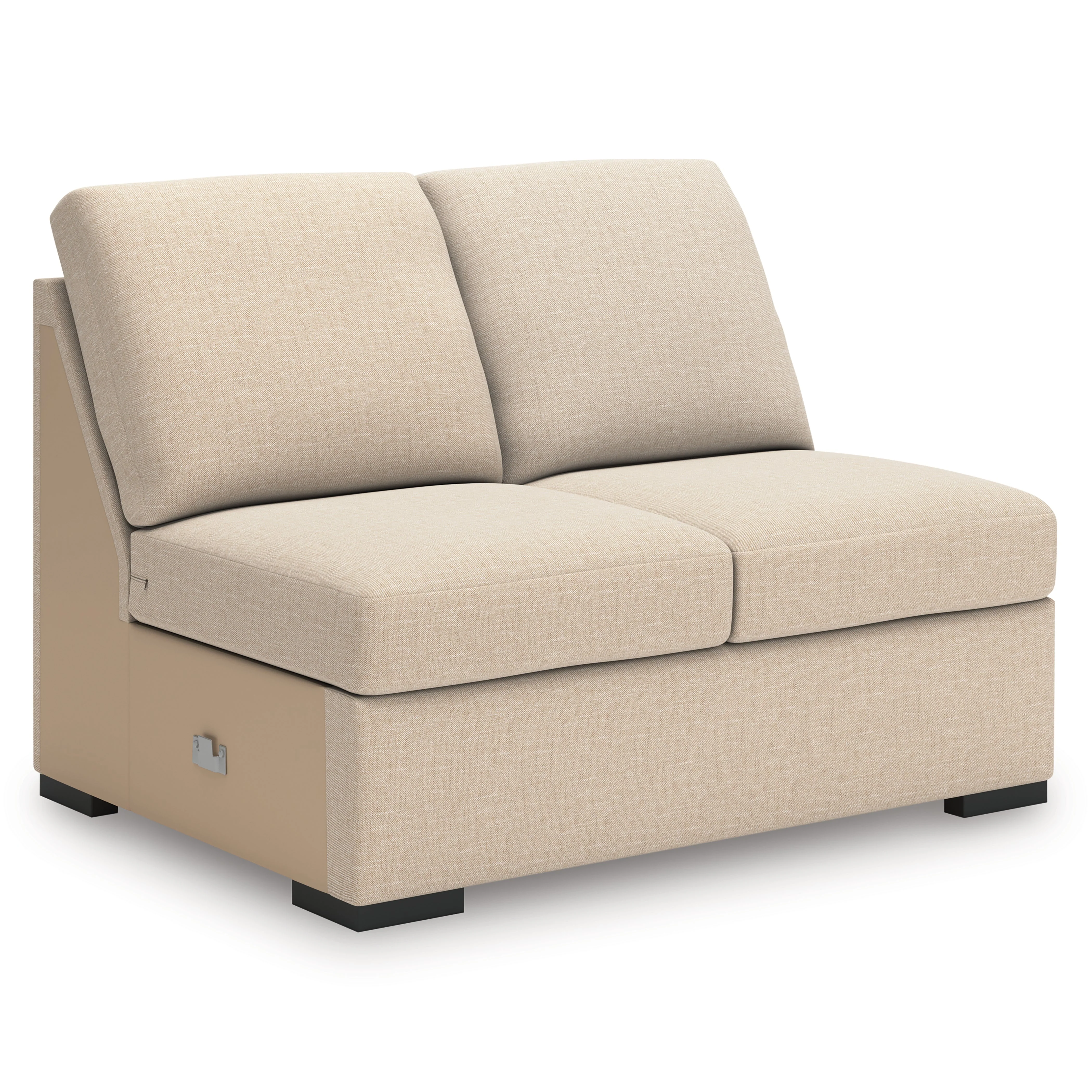 LadyMae Brown and Beige 5-Piece Left Arm Facing Chaise Sectional - Image 3