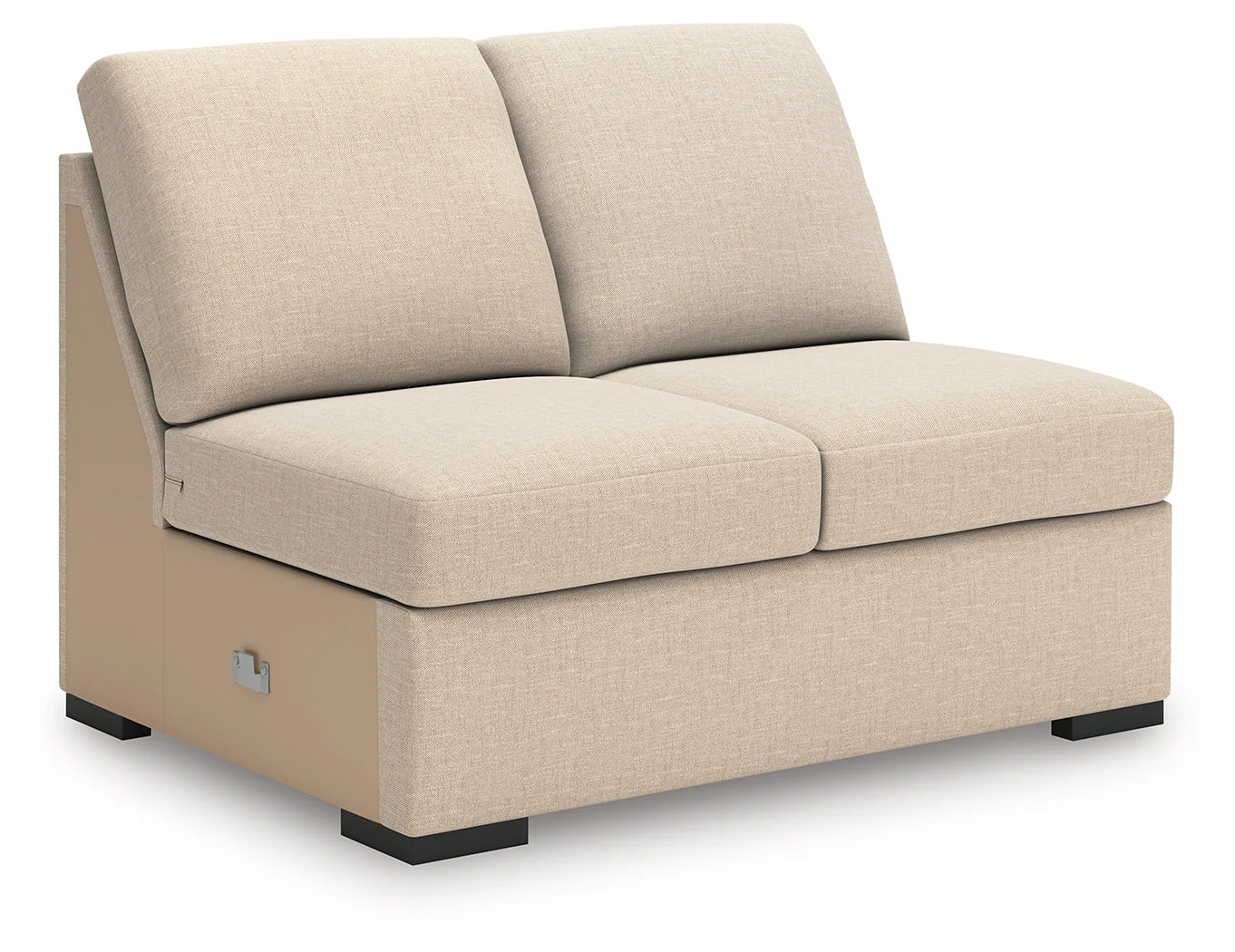 LadyMae Brown and Beige 5-Piece Right Arm Facing Chaise Sectional - Image 5