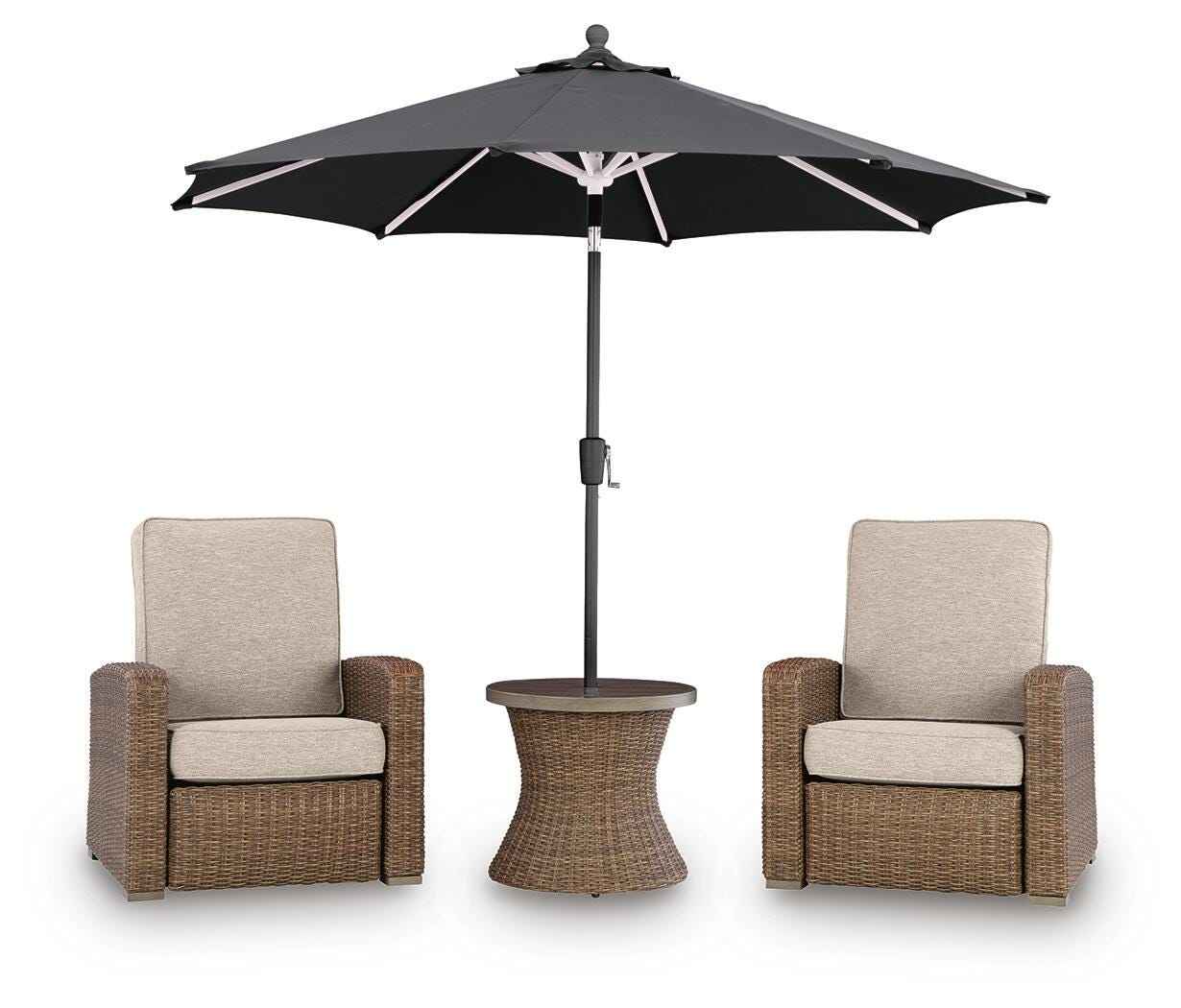 Laguna Heights Beige 2 Outdoor Chairs and End Table - Image 10