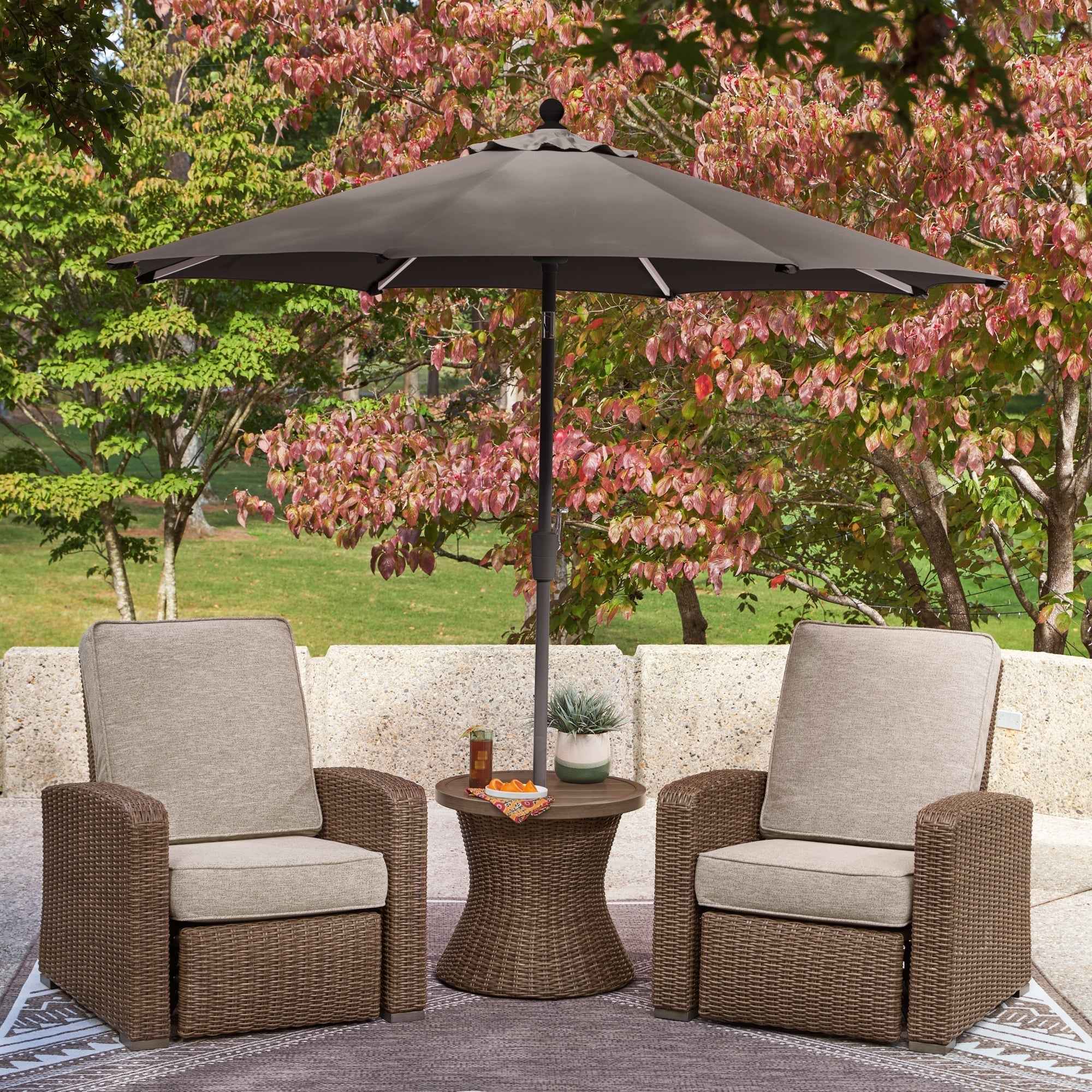 Laguna Heights Beige 2 Outdoor Chairs and End Table - Image 5