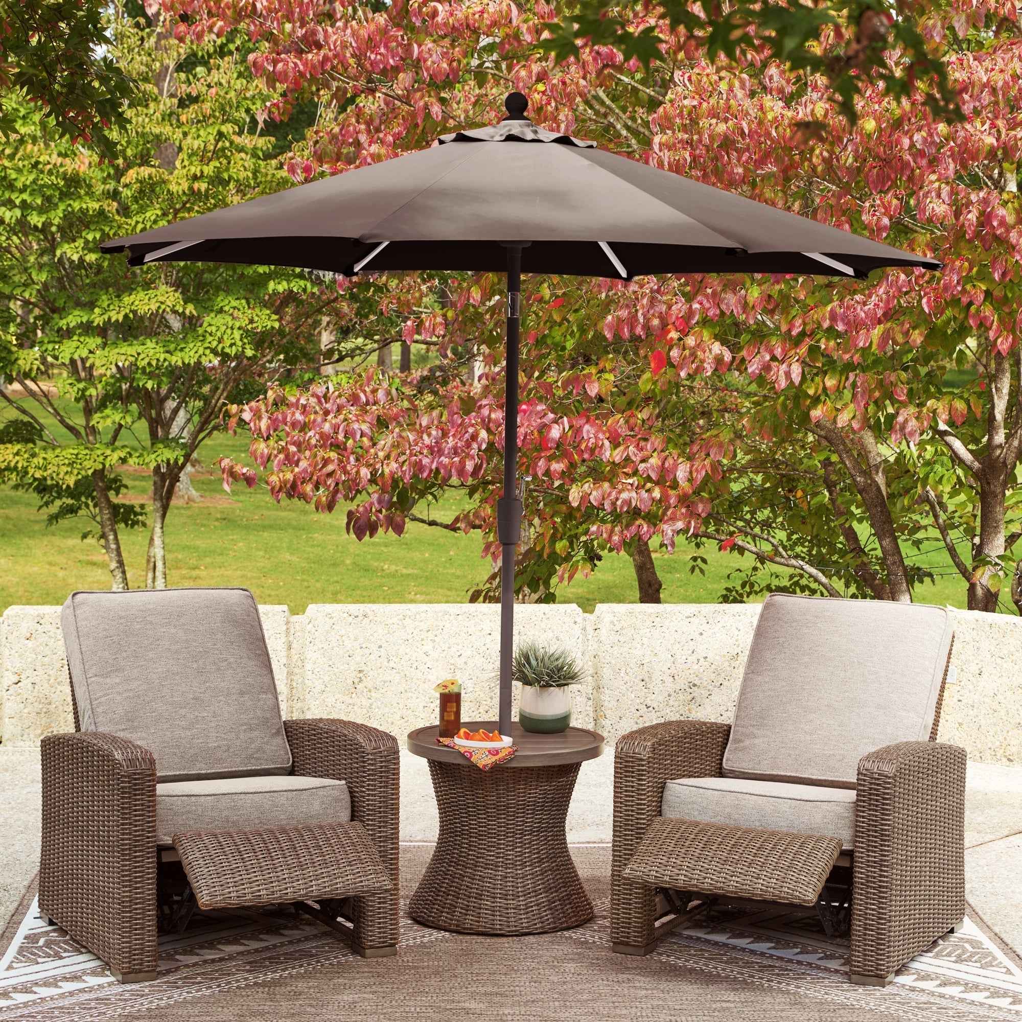 Laguna Heights Beige 2 Outdoor Chairs and End Table - Image 7