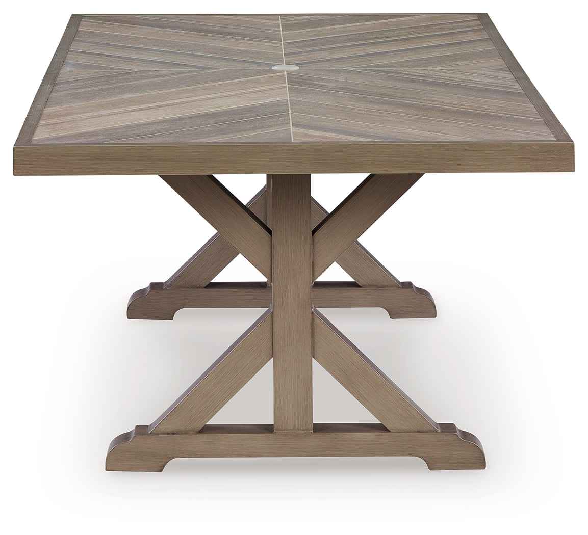 Laguna Heights Beige Outdoor Dining Table - Image 4
