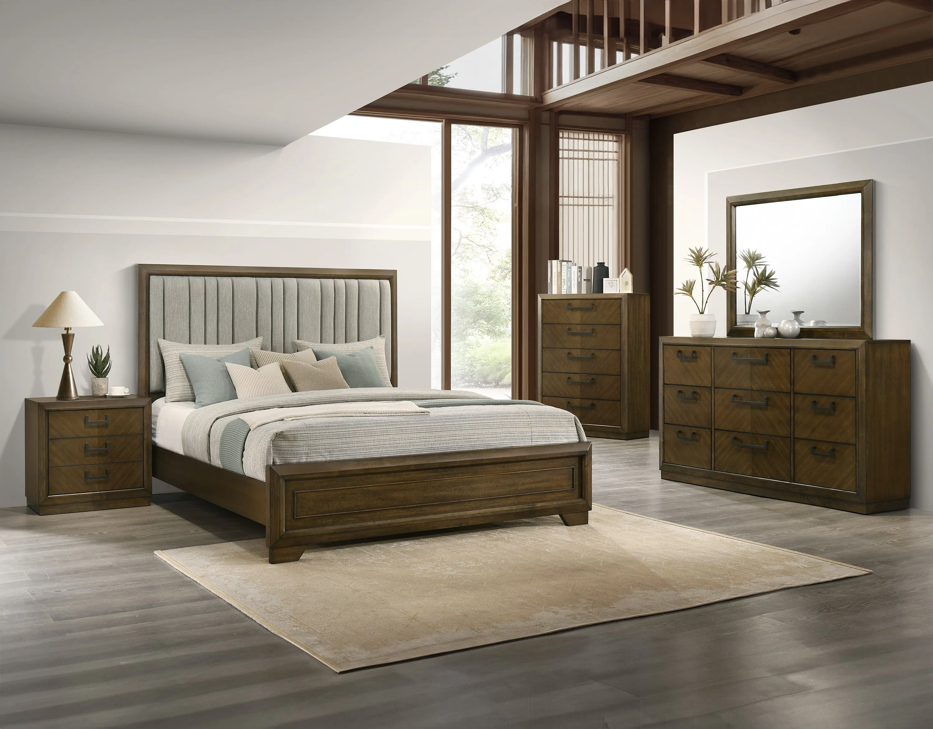 Lakecrest Brown Dresser Mirror - Image 3