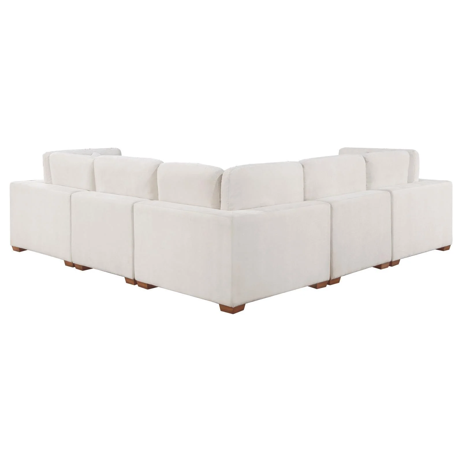 Lakeview Ivory 5-piece Upholstered Modular Sectional Sofa - Image 4