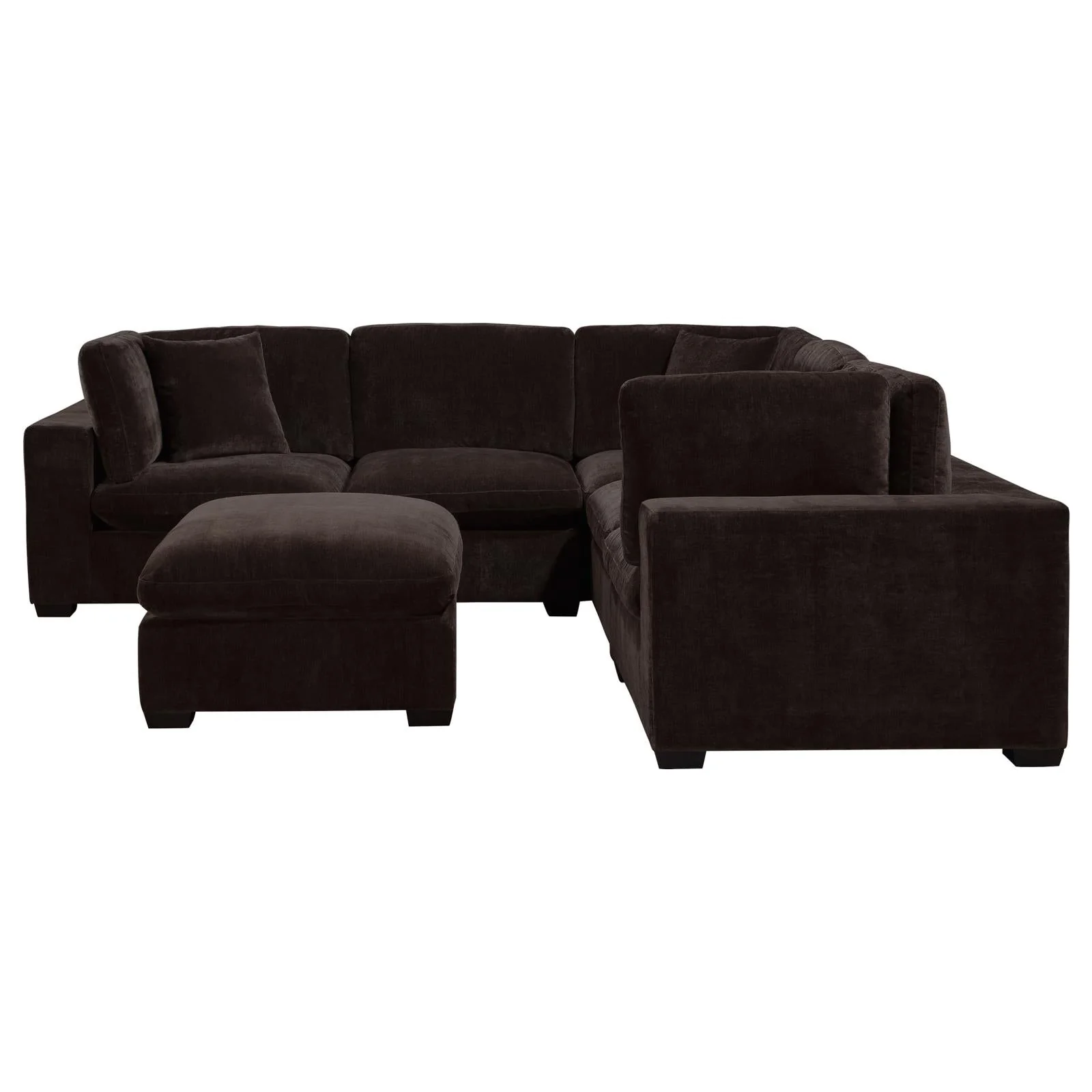 Lakeview Dark Chocolate 6-Piece Upholstered Modular Sectional Sofa - Image 3