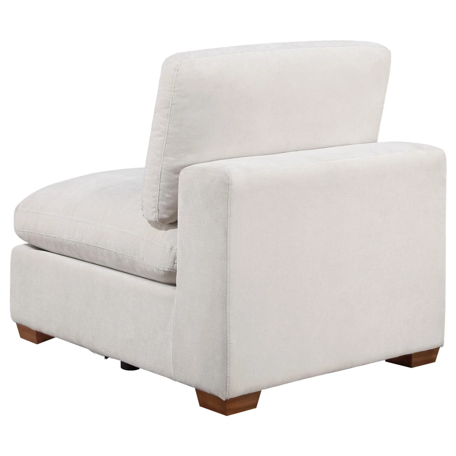 Lakeview Ivory Upholstered Armless Chair - Image 4