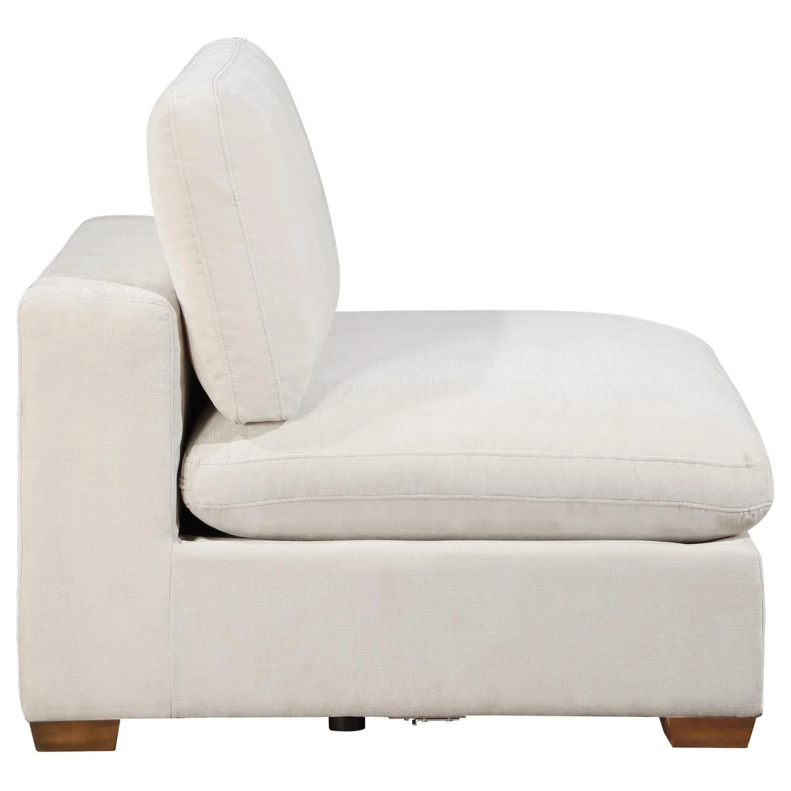 Lakeview Ivory Upholstered Armless Chair - Image 5