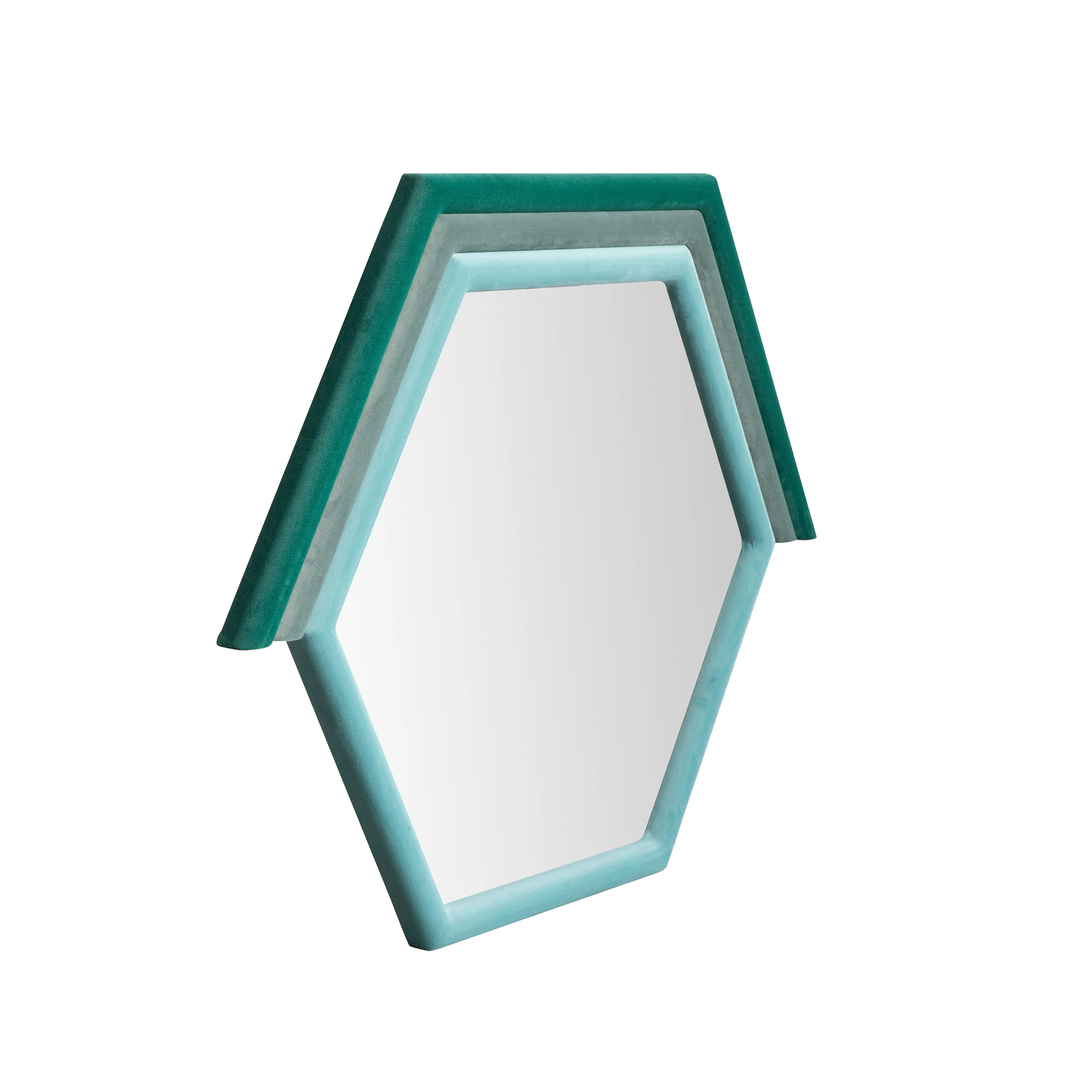 Lally Velvet Prism Wall Mirror - Image 3
