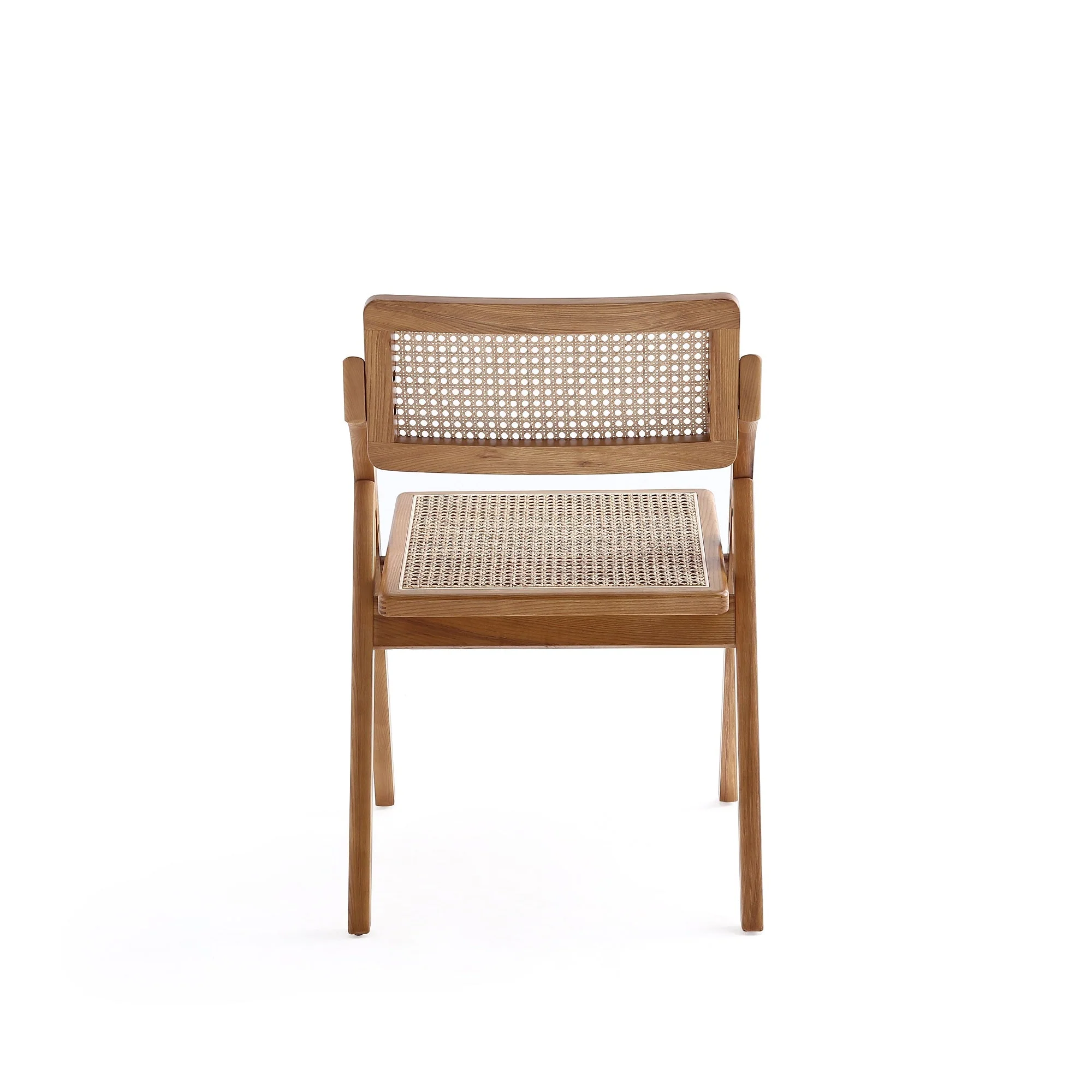 Lambinet Folding Dining Chair in Nature Cane (set of 4) - Image 8
