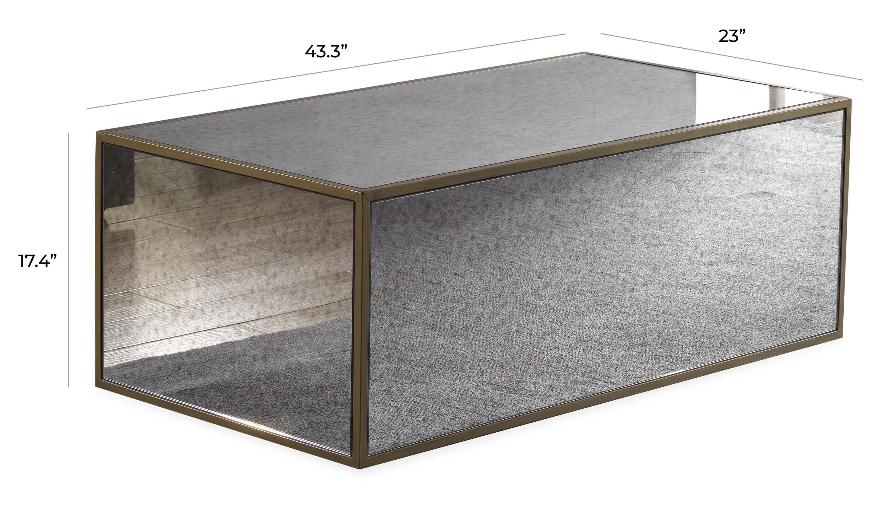 Lana Mirrored Coffee Table by Inspire Me! Home Decor - Image 9