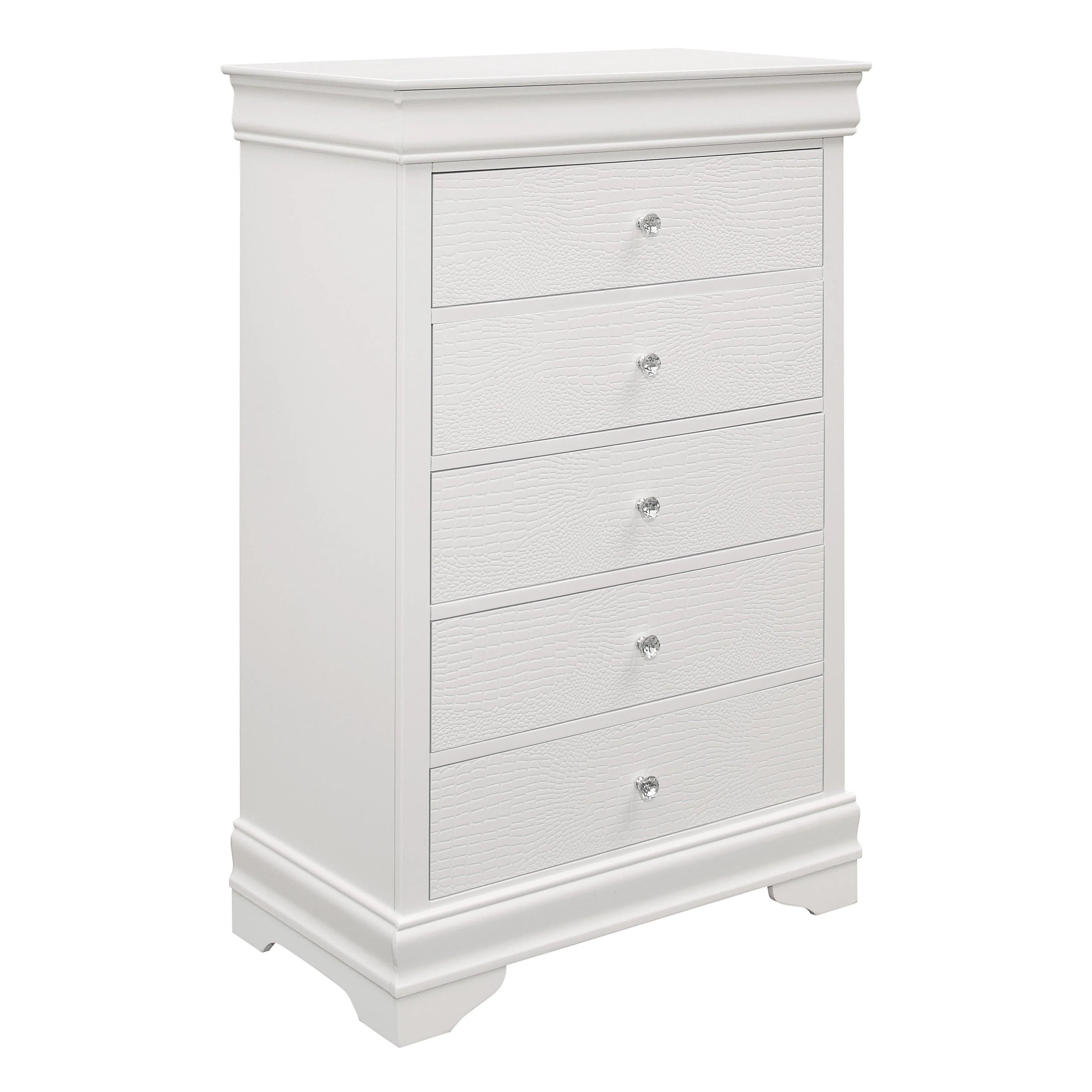 Lana White LED Upholstered Panel Bedroom Set - Image 10