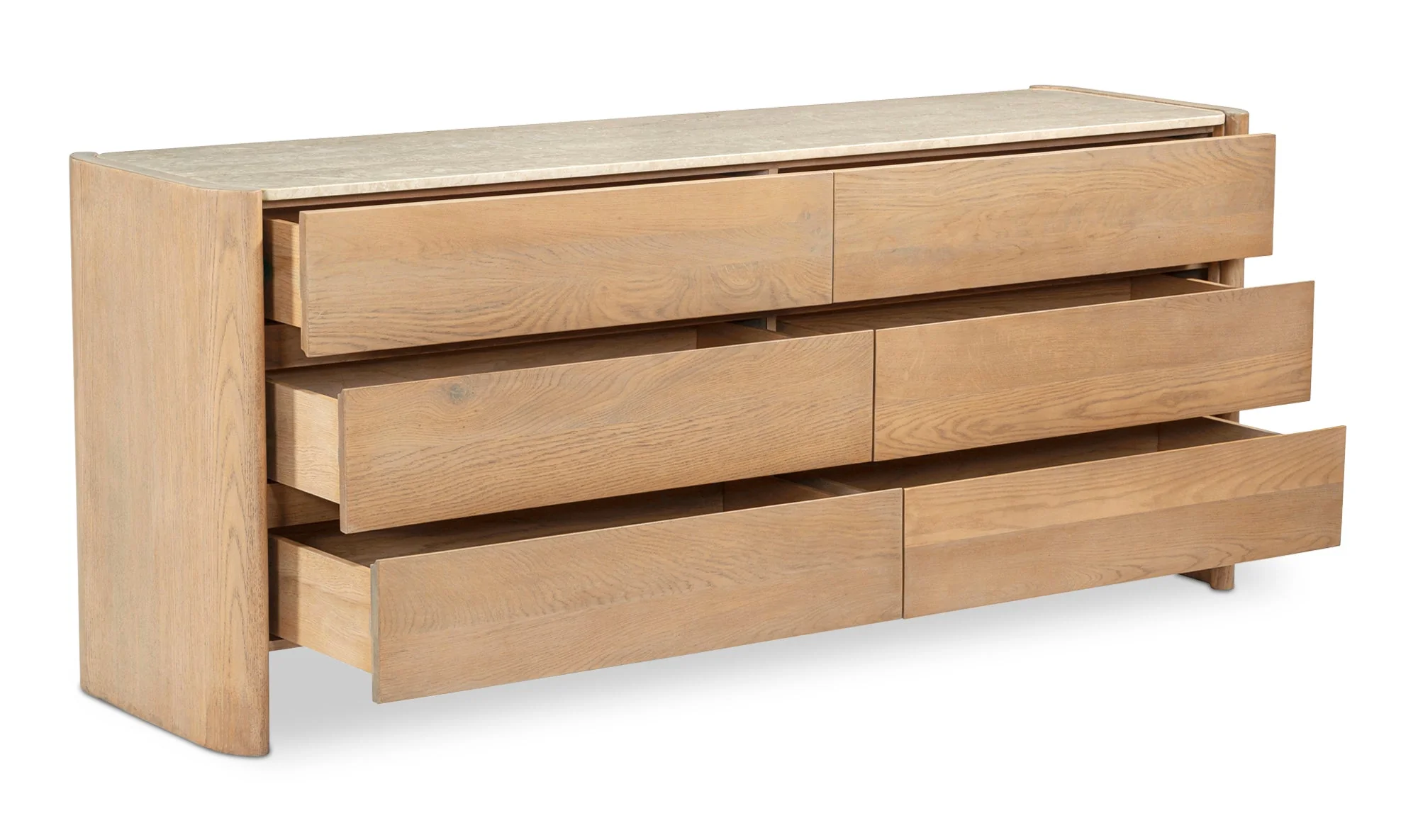 Lane 6 Drawer Dresser Natural - Image 2