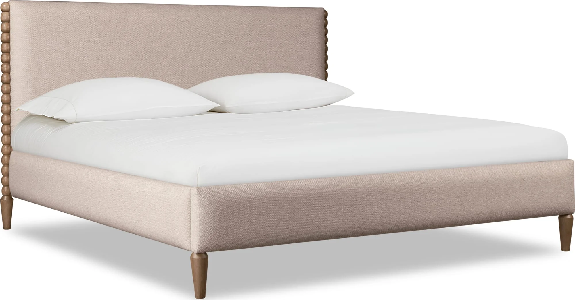 Langley Honey Wheat/Autumn Forest Upholstered Queen Bed - Image 3