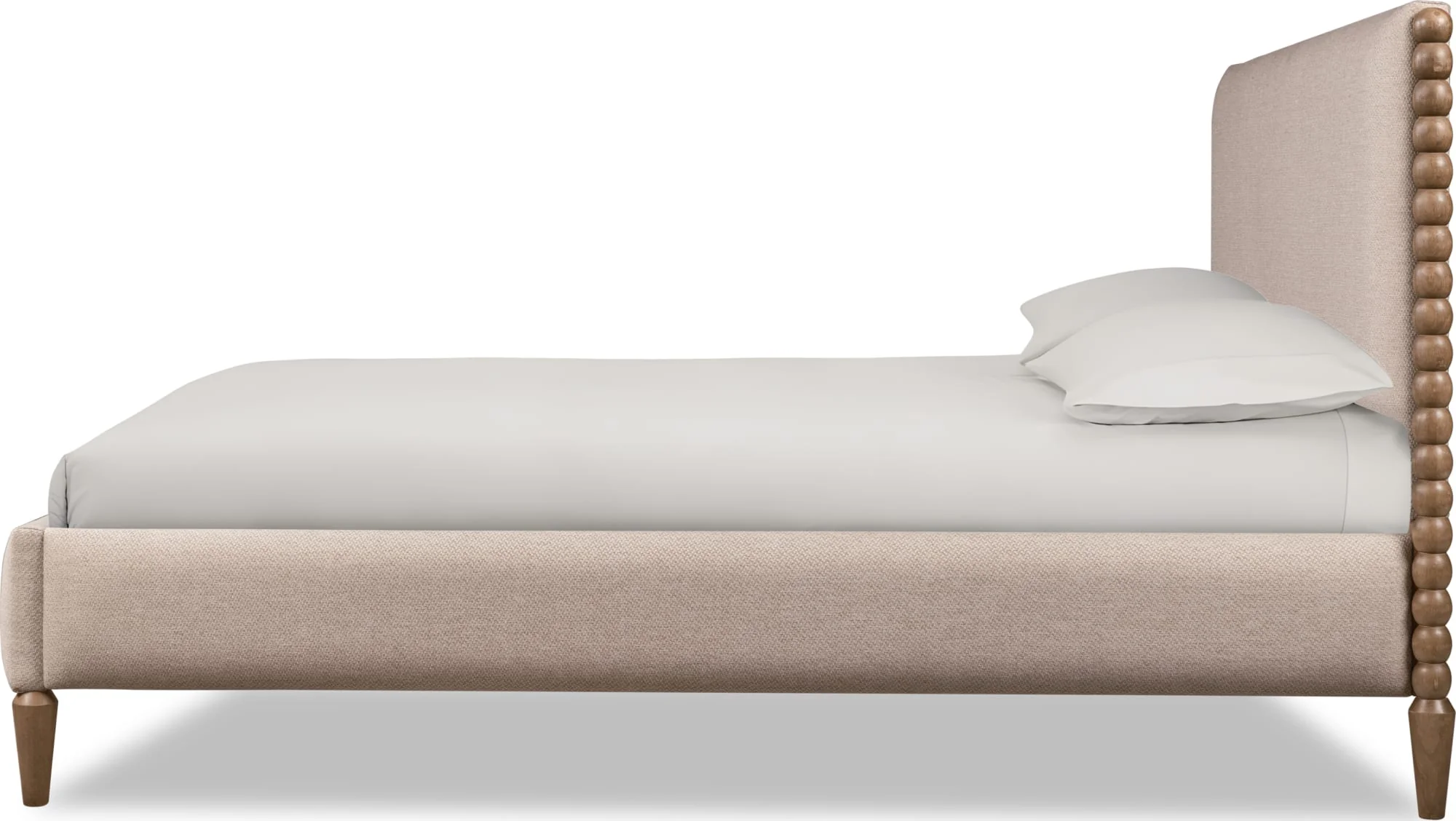 Langley Honey Wheat/Autumn Forest Upholstered Queen Bed - Image 4