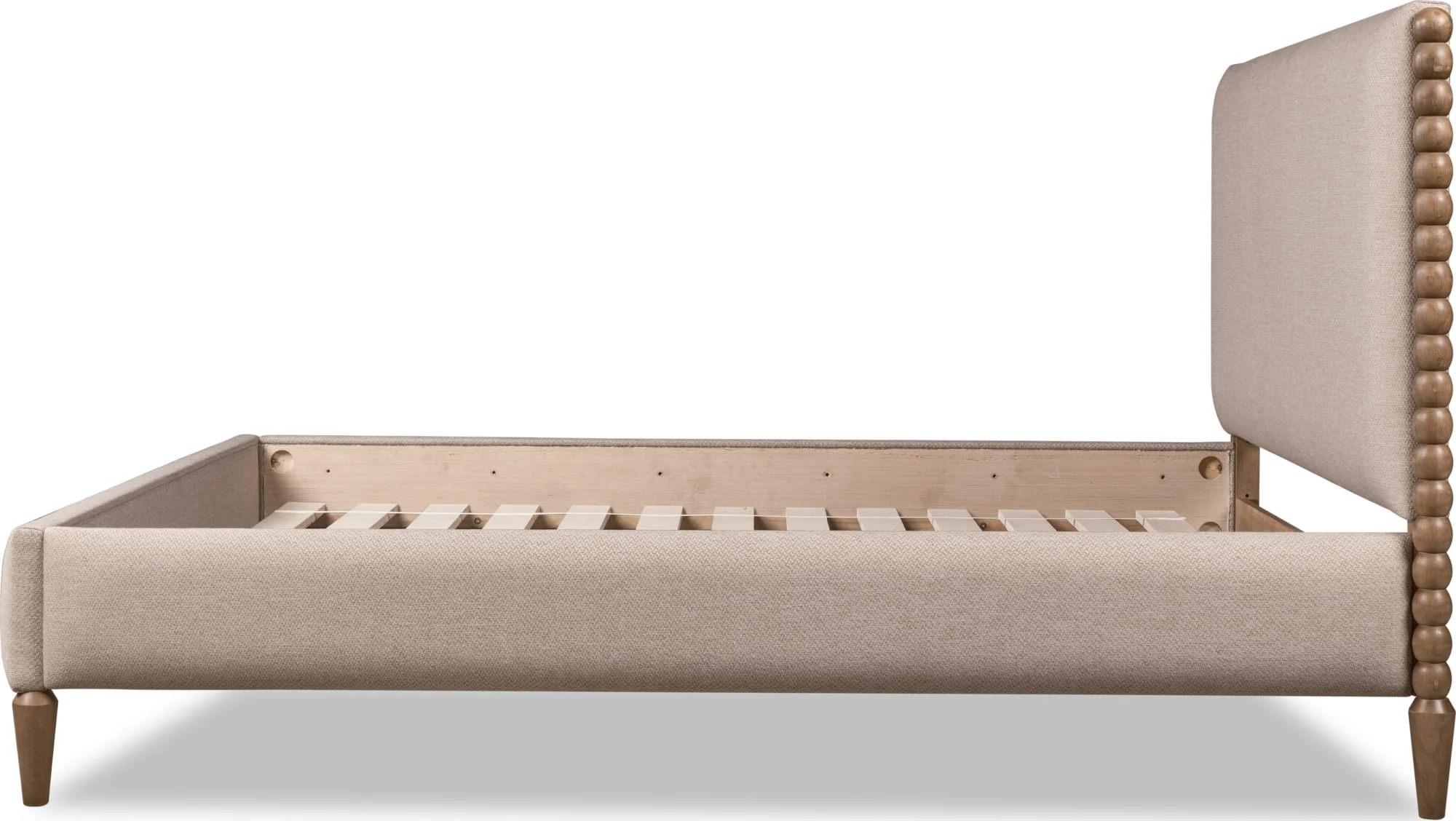 Langley Honey Wheat/Autumn Forest Upholstered Queen Bed - Image 7