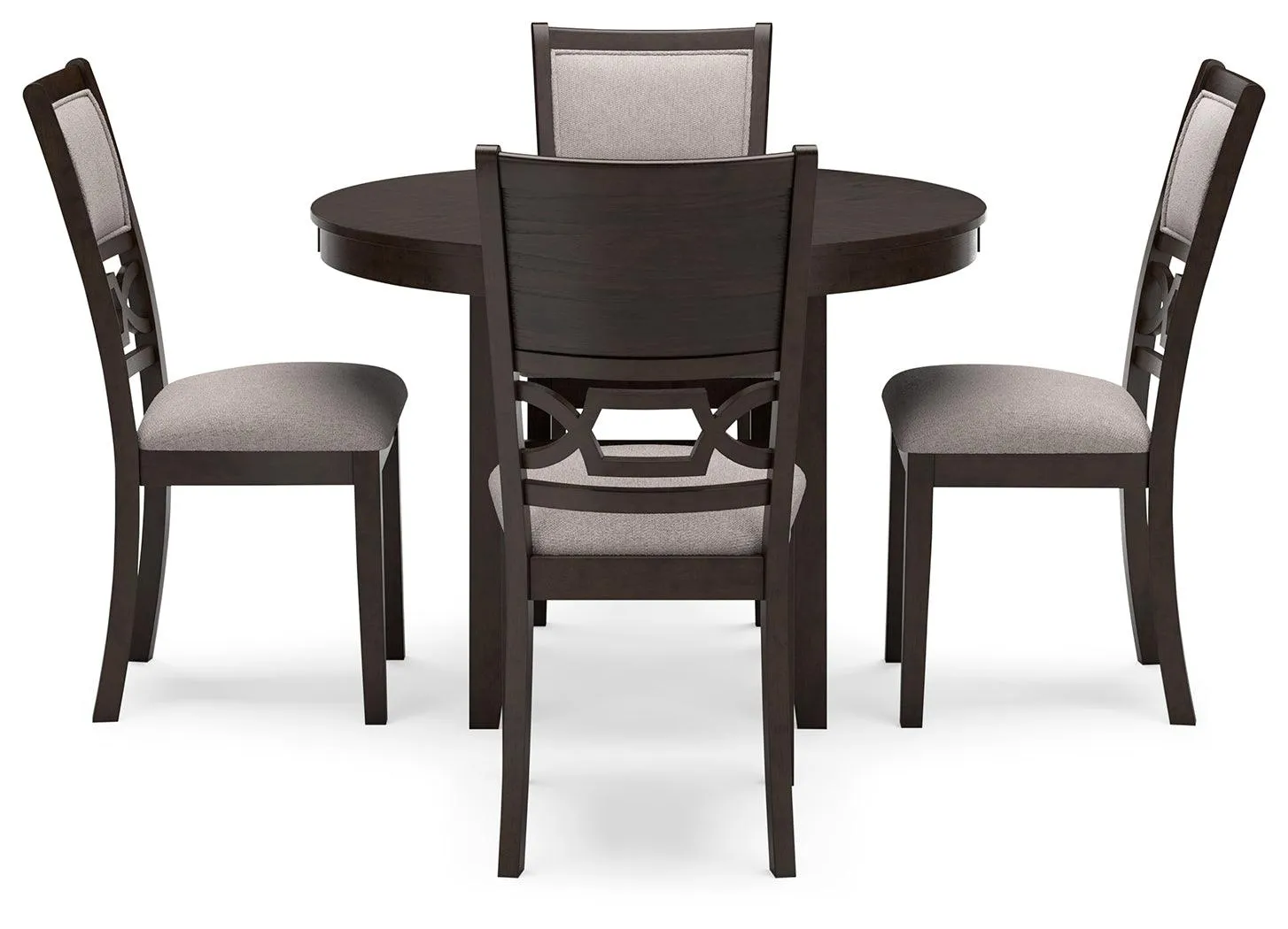 Langwest Brown Dining Table and 4 Chairs - Image 2