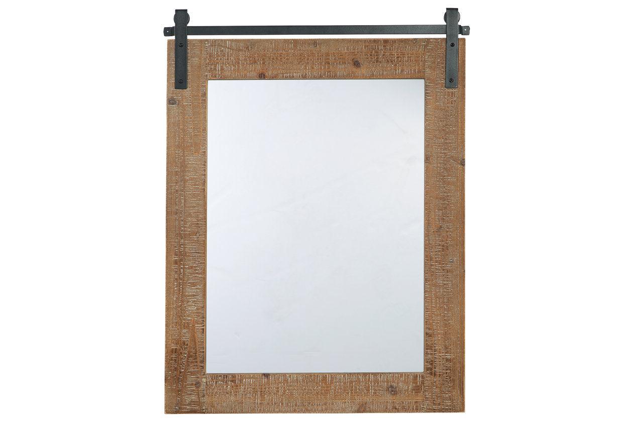 Lanie Antique Brown Accent Mirror - Image 3